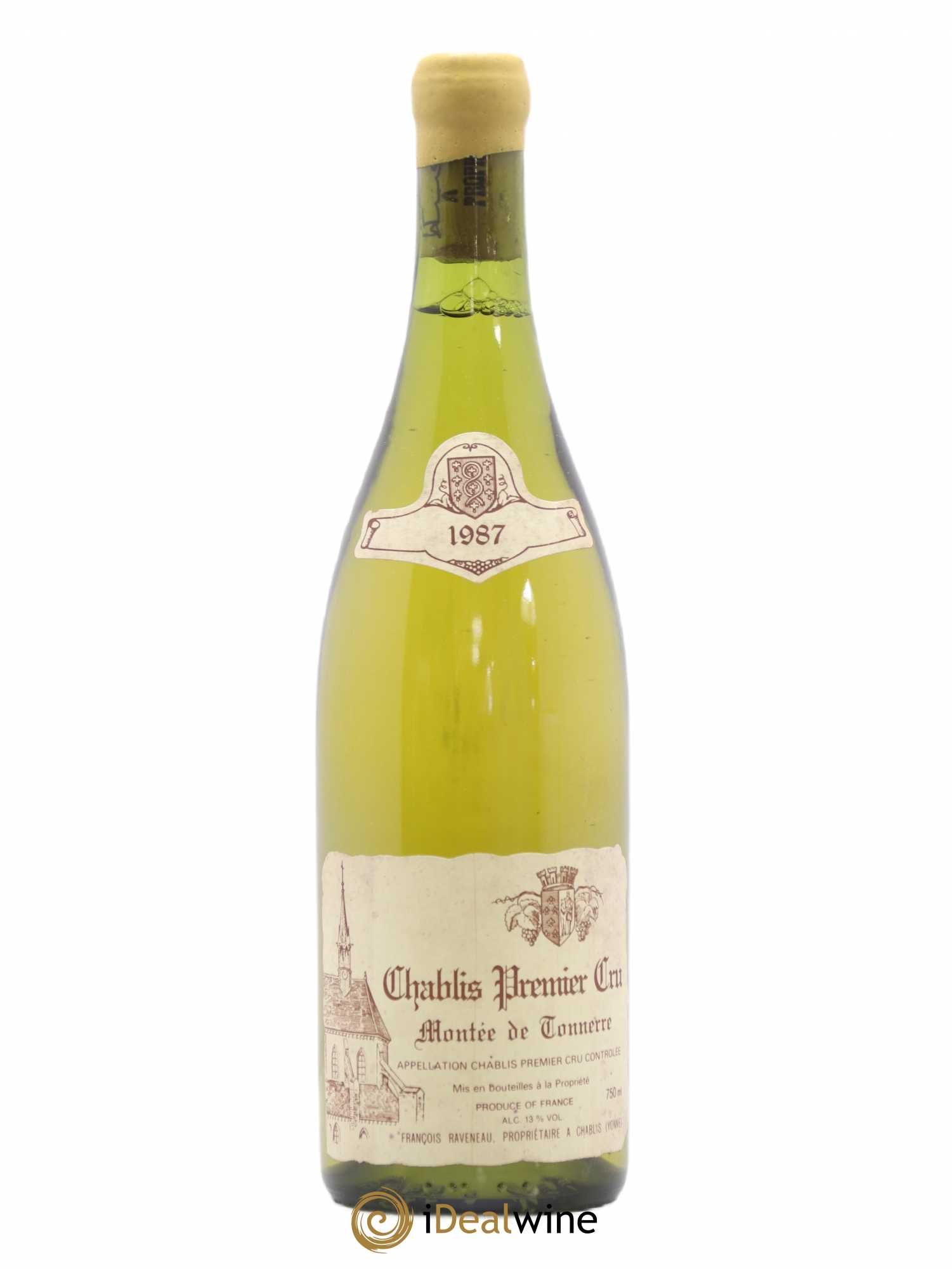 Chablis 1er Cru Montée de Tonnerre Raveneau (Domaine) 1987 - Lot de 1 bouteille - 0