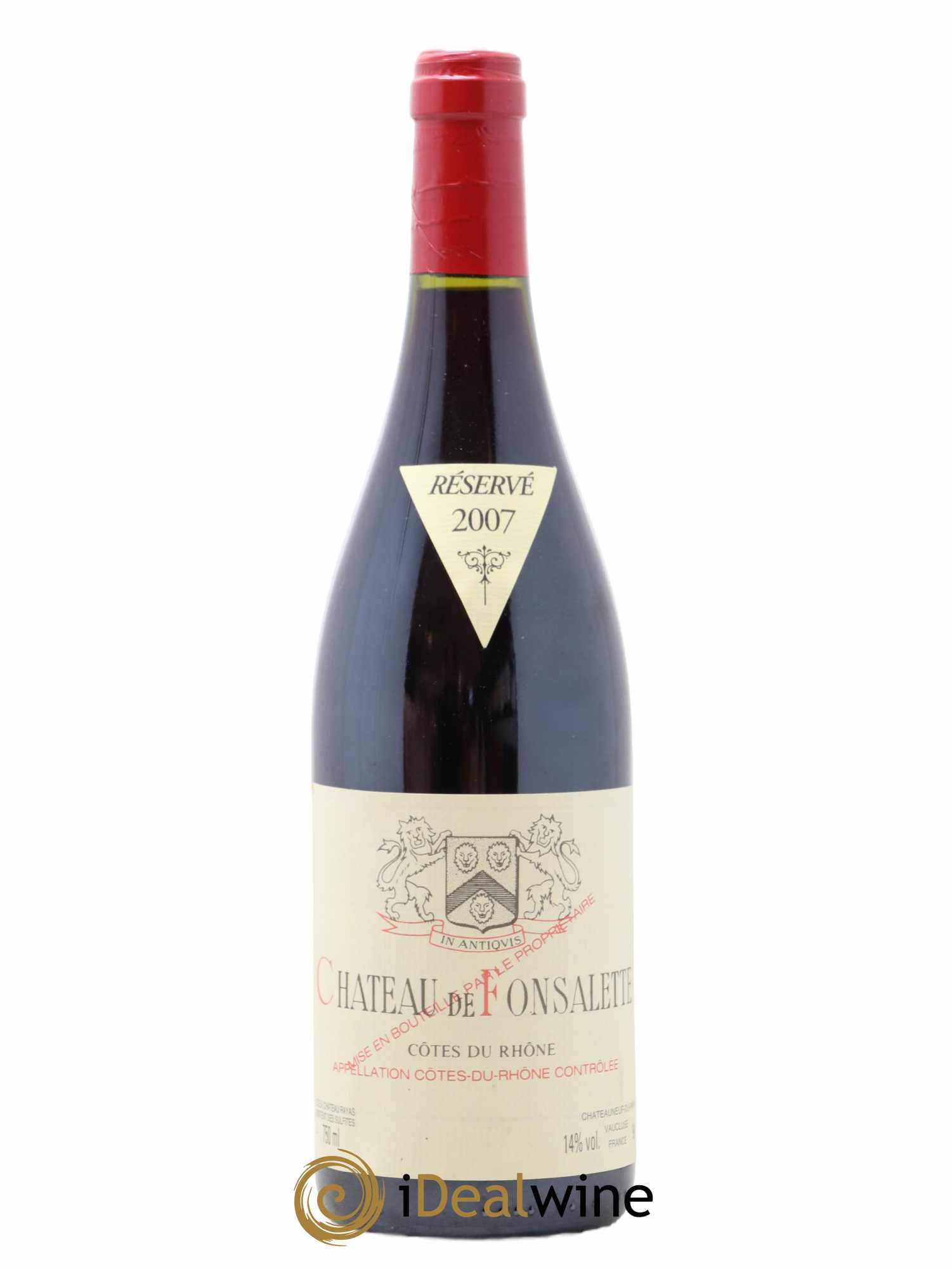 Côtes-du-Rhône Château de Fonsalette Emmanuel Reynaud 2007 - Lot de 1 bouteille - 0