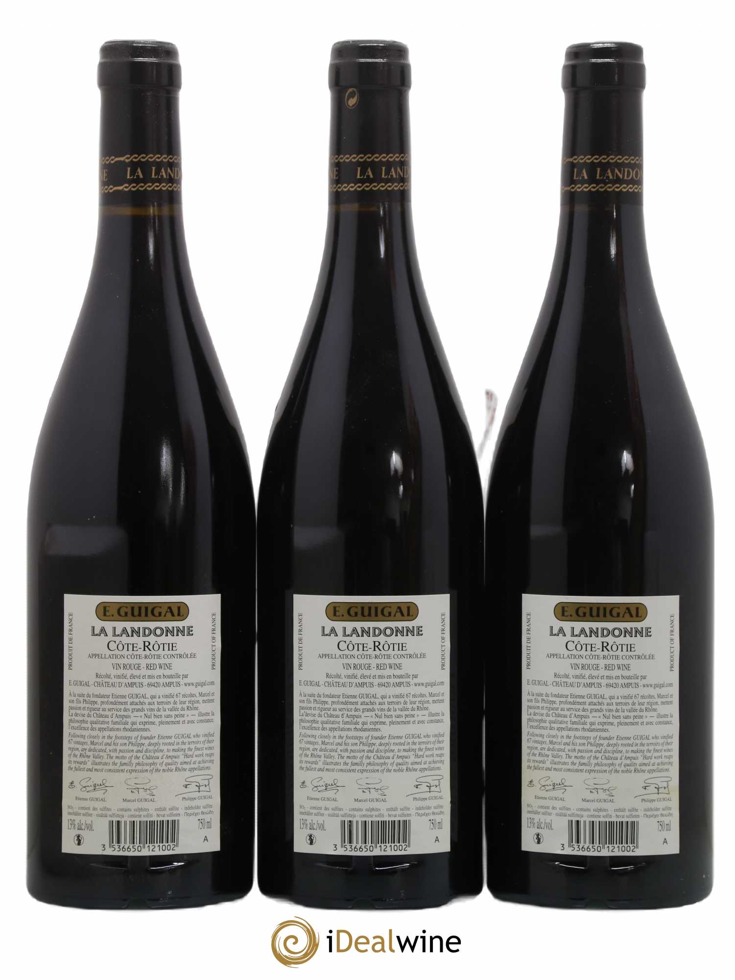 Côte-Rôtie La Landonne Guigal 2011 - Lot de 3 bouteilles - 1