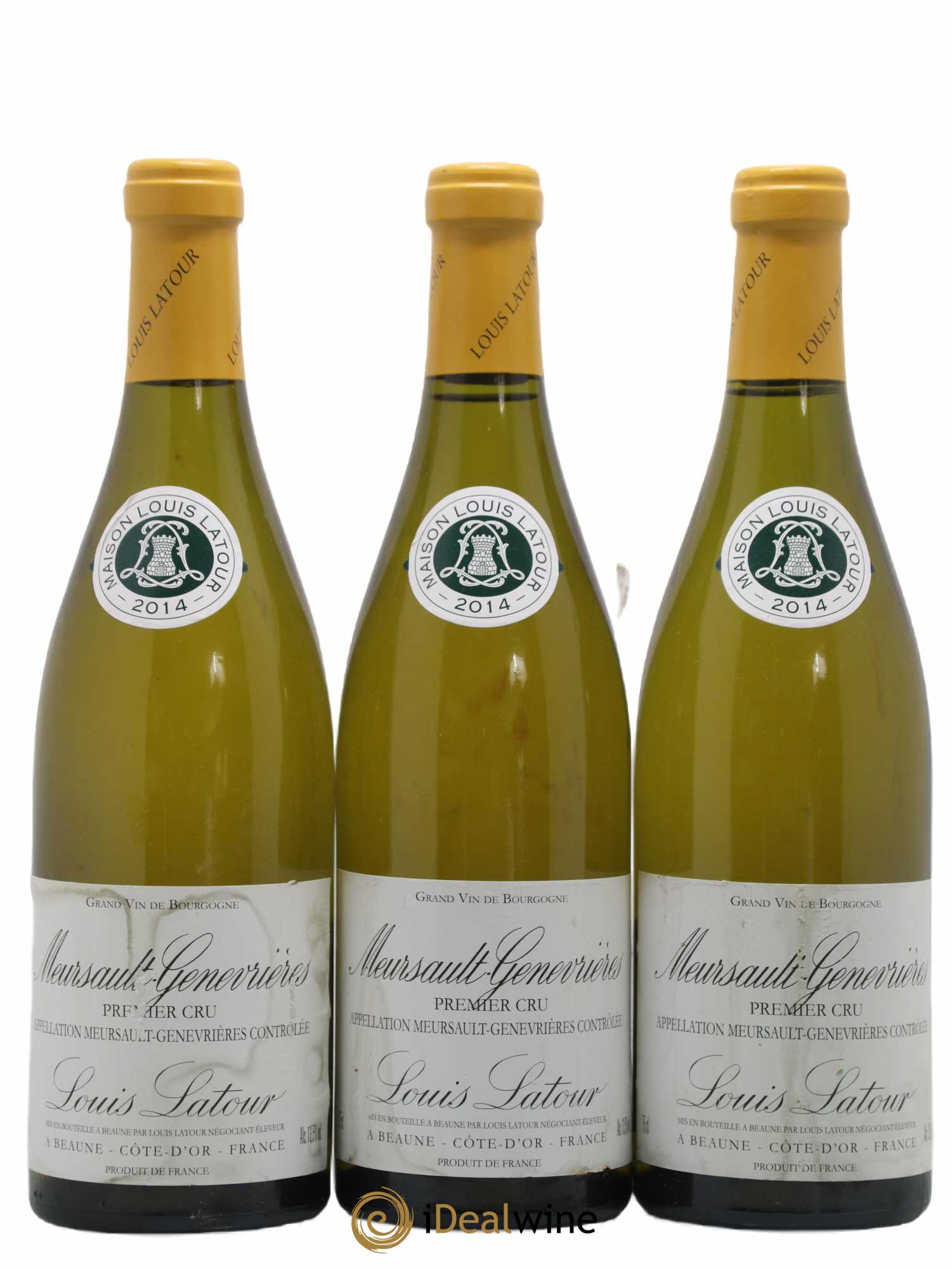 Meursault 1er Cru Genevrières Louis Latour 2014 - Lot de 3 bouteilles - 0