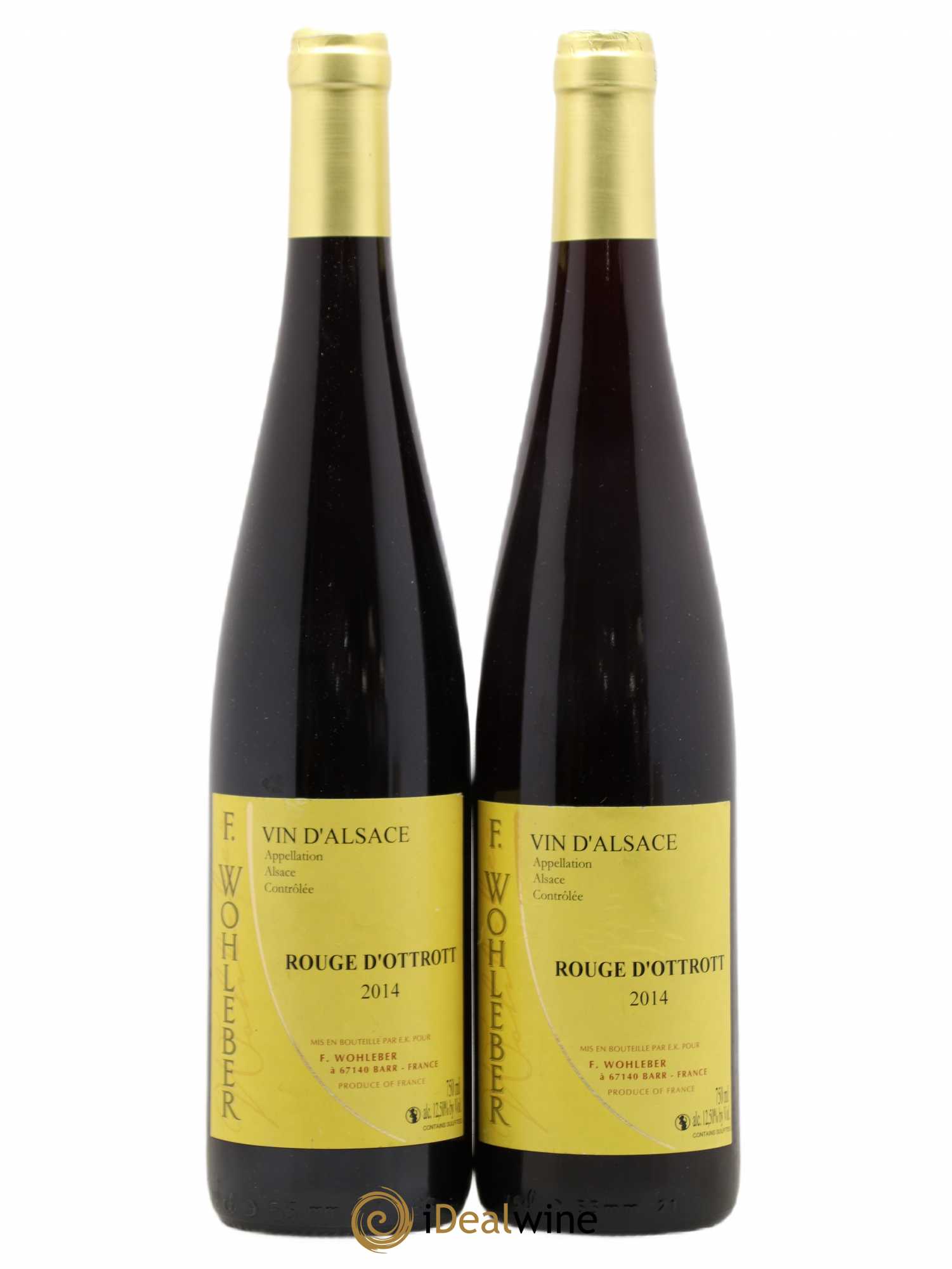 Alsace Rouge d'Otrott F. Wohleber 2014 - Lot de 2 bouteilles - 0