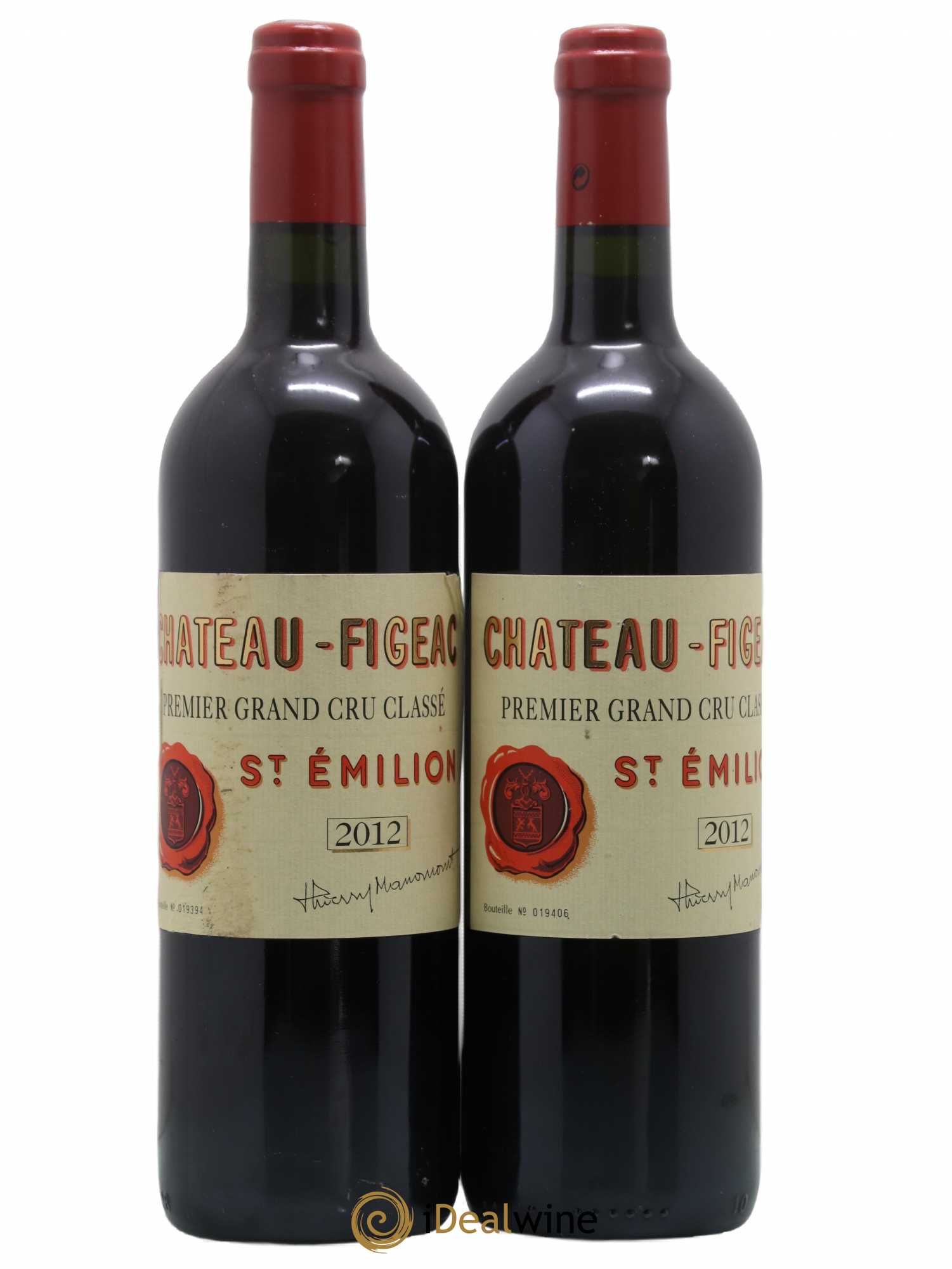 Château Figeac 1er Grand Cru Classé A 2012 - Lot de 2 bouteilles - 0