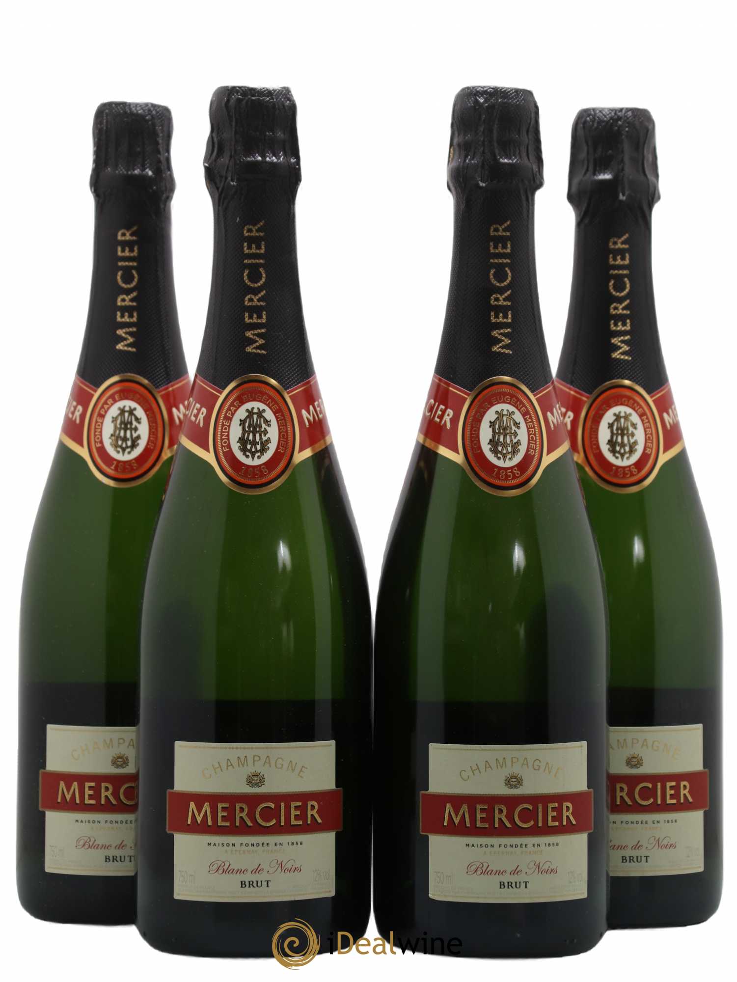 Champagne Blanc de noirs Mercier - Posten von 4 Flaschen - 0