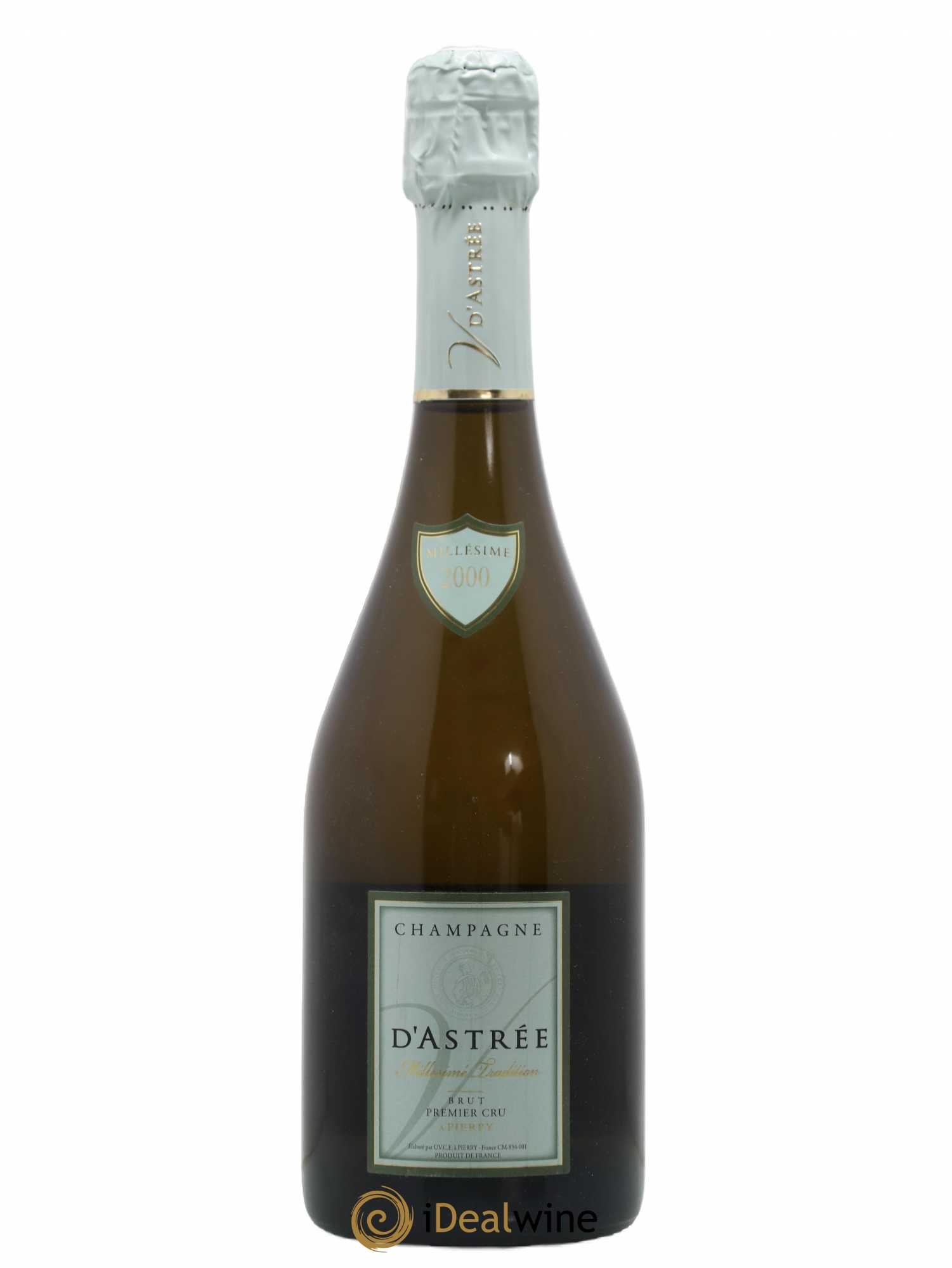 Champagne Vincent d'Astrée 2000 - Lot de 1 bouteille - 0
