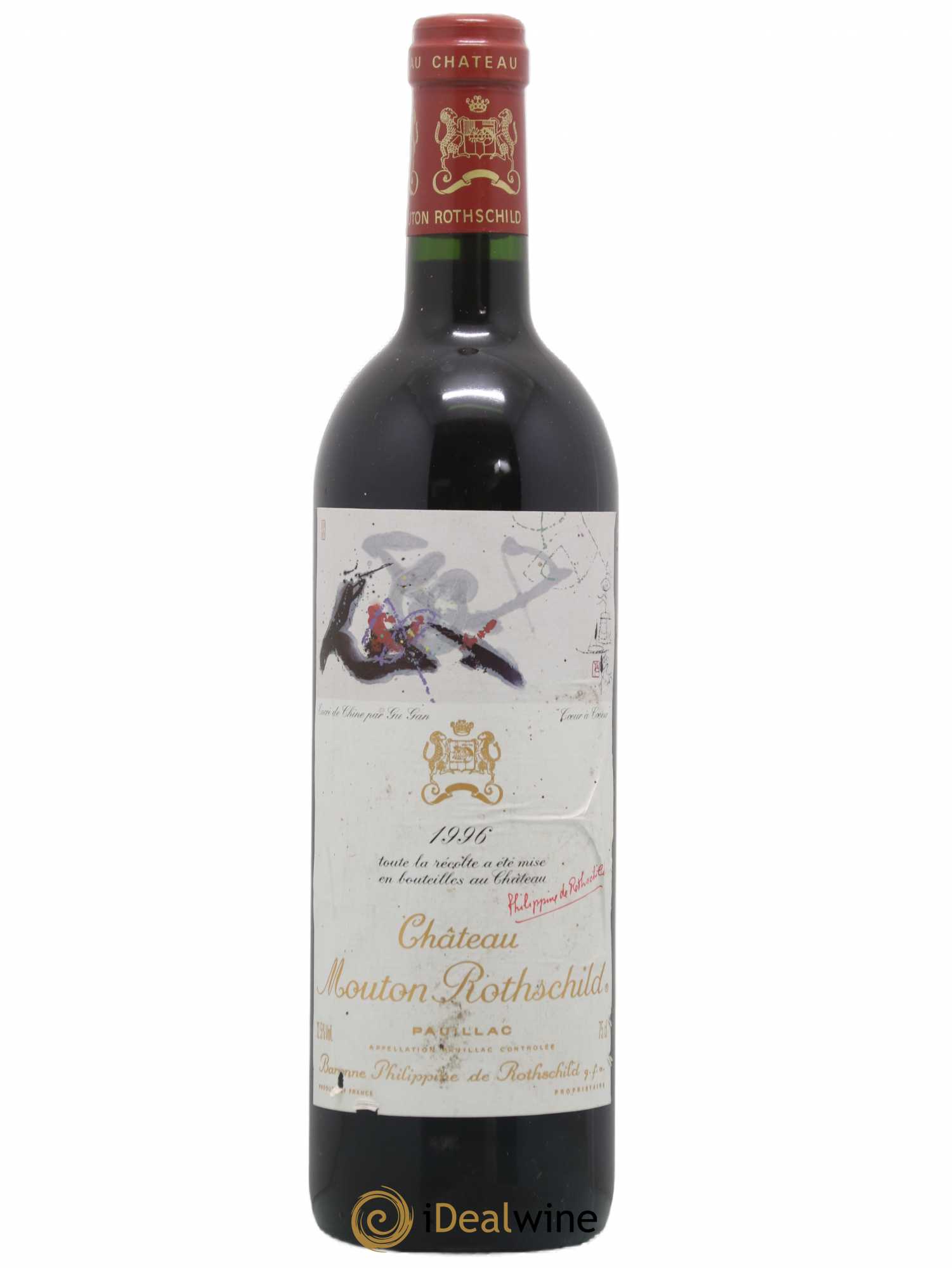 Château Mouton Rothschild 1er Grand Cru Classé 1996 - Lot de 1 bouteille - 0