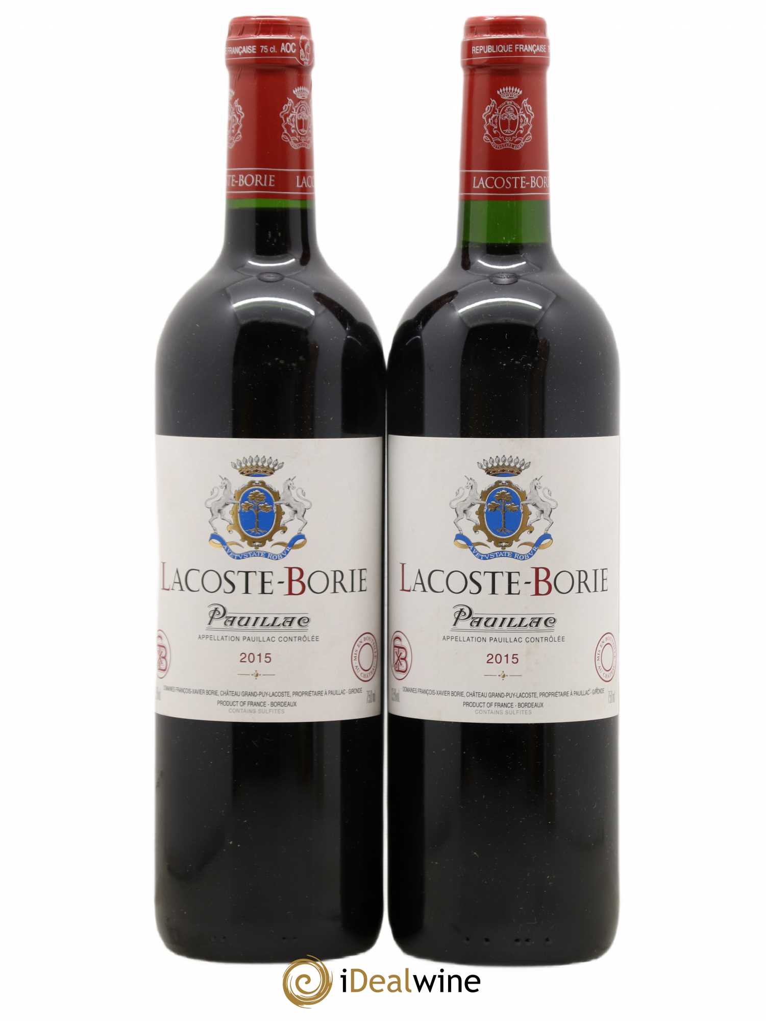 Lacoste Borie 2015 - Posten von 2 Flaschen - 0