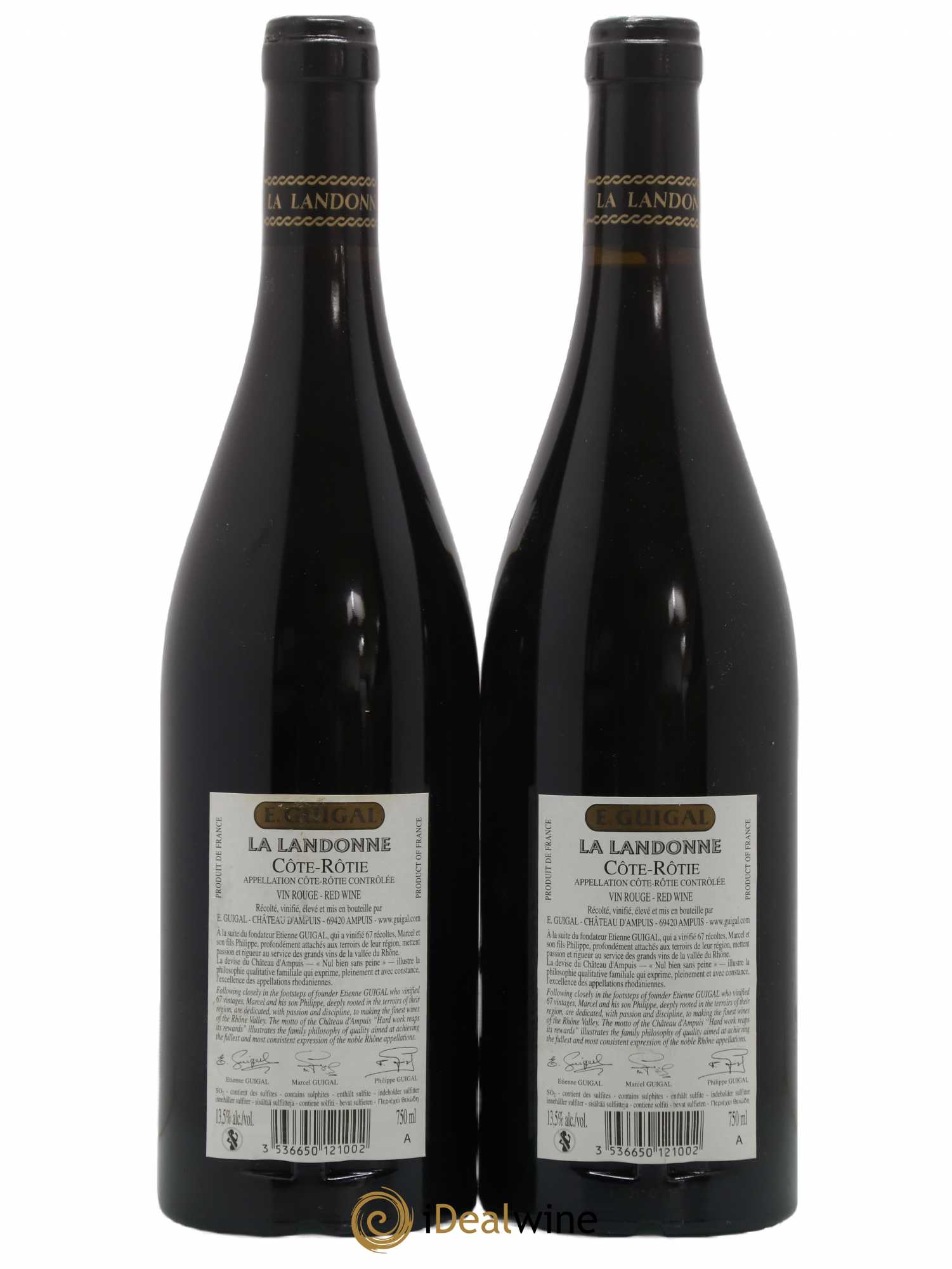 Côte-Rôtie La Landonne Guigal 2012 - Lot de 2 bouteilles - 1