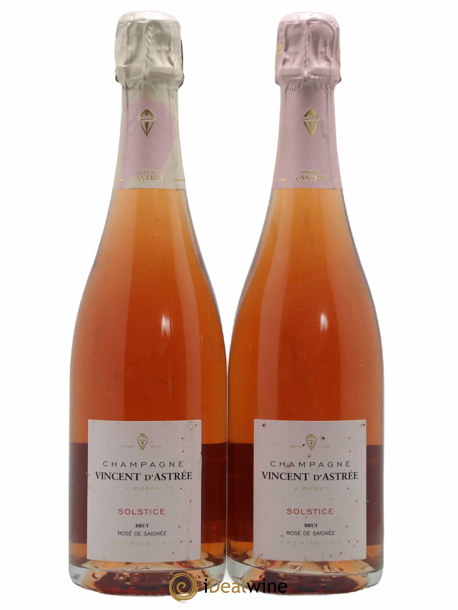 Champagne - Astrée Solstice Rosé de Saignée - Posten von 2 Flaschen - 0