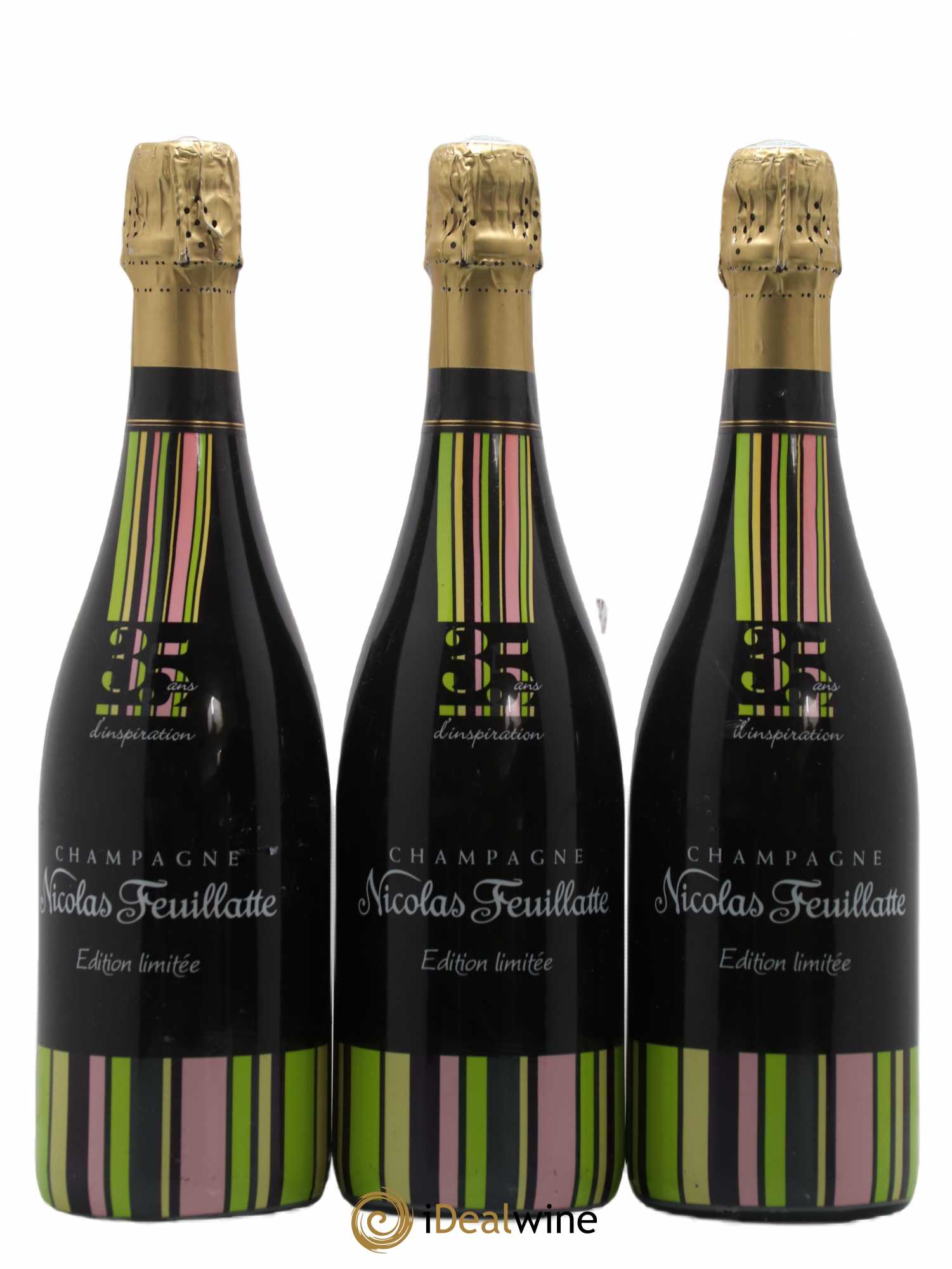 Champagne Reserve Nicolas Feuillatte Edition 35 ans - Posten von 3 Flaschen - 0