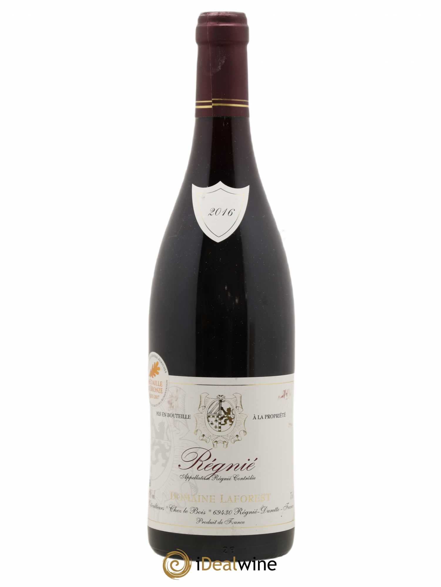 Régnié Domaine Laforest 2016 - Lot de 1 bouteille - 0