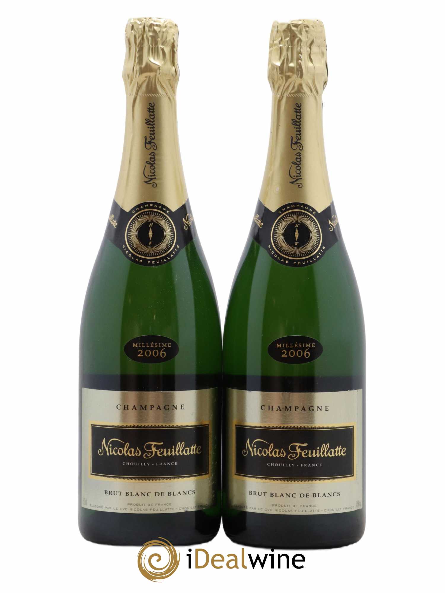 Blanc de Blancs Nicolas Feuillate 2006 - Lot de 2 bouteilles - 0