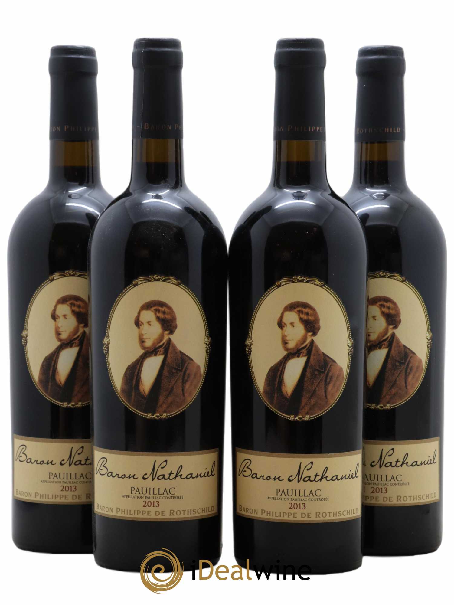 Pauillac Baron Nathaniel Rothschild 2013 - Lot de 4 bouteilles - 0