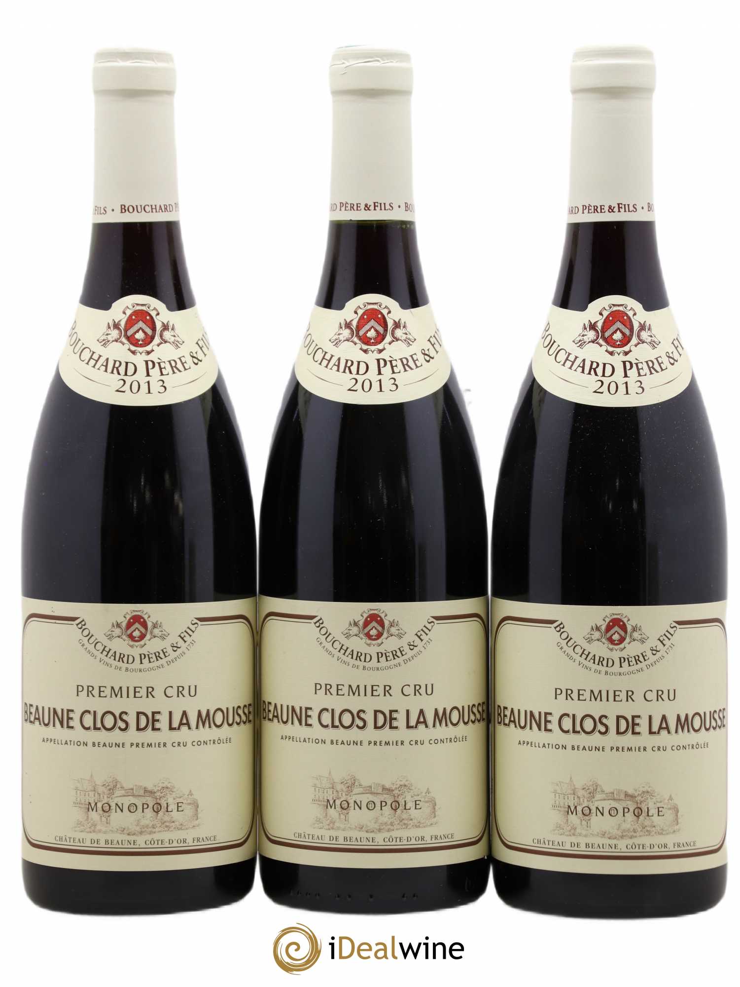 Beaune 1er Cru Clos de la Mousse Bouchard Père & Fils 2013 - Lot de 3 bouteilles - 0
