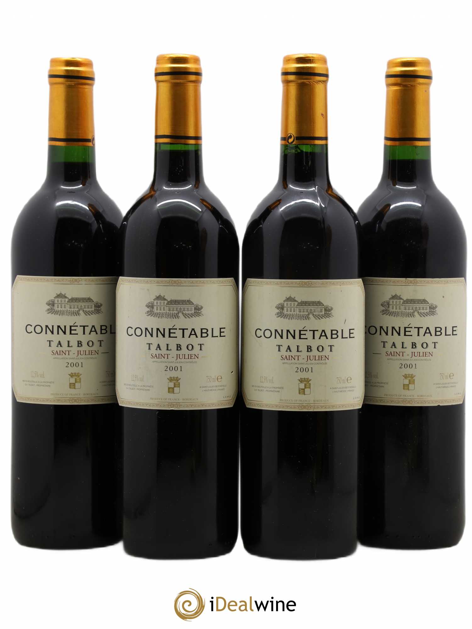 Connétable de Talbot Second Vin 2001 - Posten von 4 Flaschen - 0