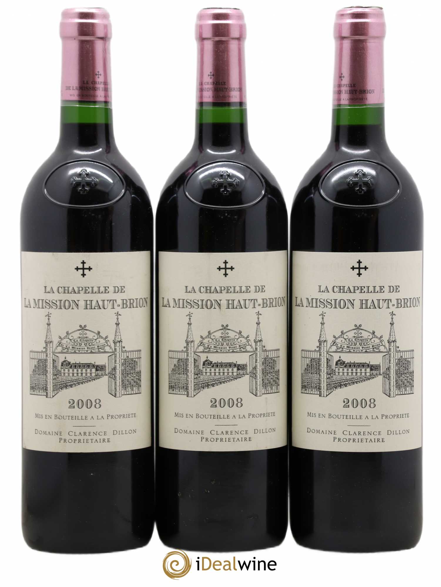 La Chapelle de La Mission Haut-Brion Second Vin 2008 - Lot de 3 bouteilles - 0