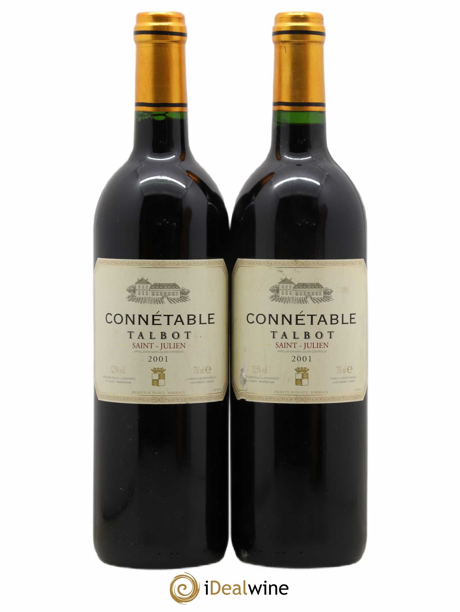 Connétable de Talbot Second Vin 2001 - Posten von 2 Flaschen - 0