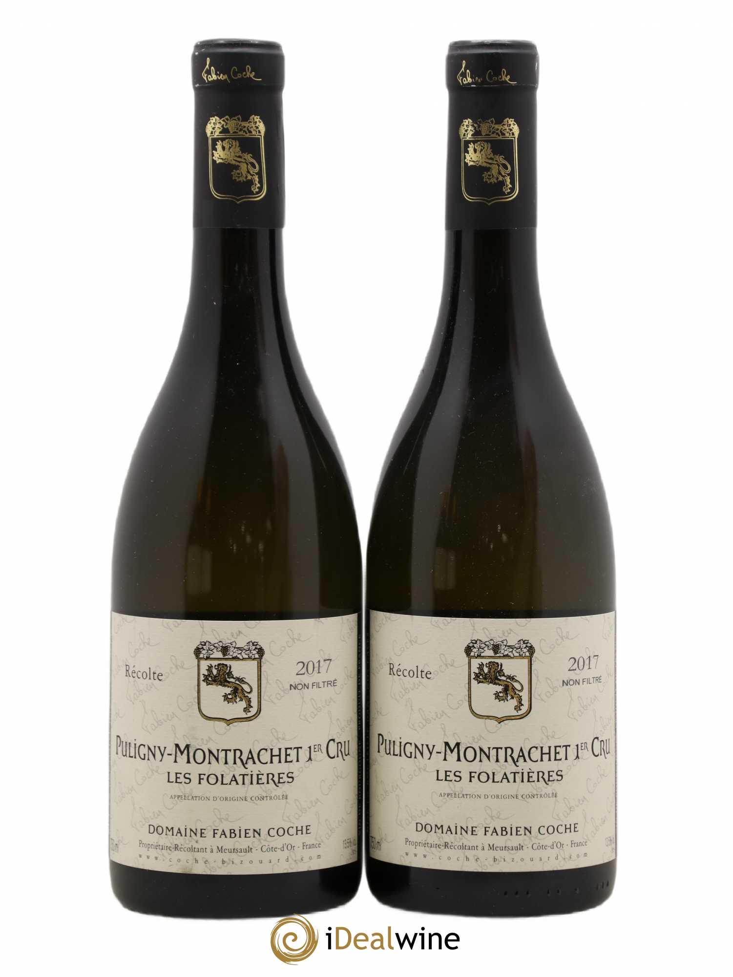Puligny-Montrachet 1er Cru Les Folatieres Fabien Coche 2017 - Posten von 2 Flaschen - 0