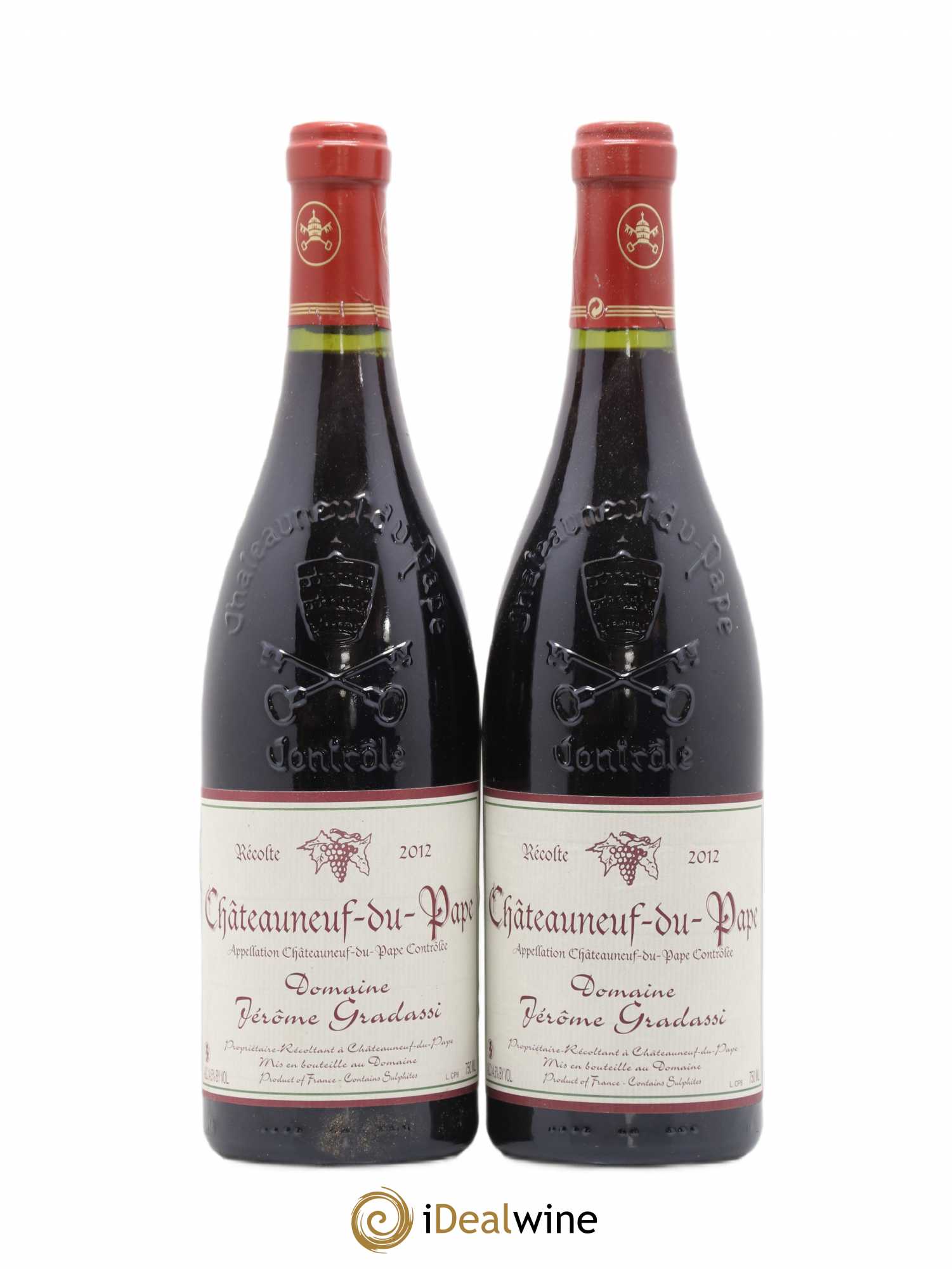 Châteauneuf-du-Pape Jerome Gradassi 2012 - Lot de 2 bouteilles - 0
