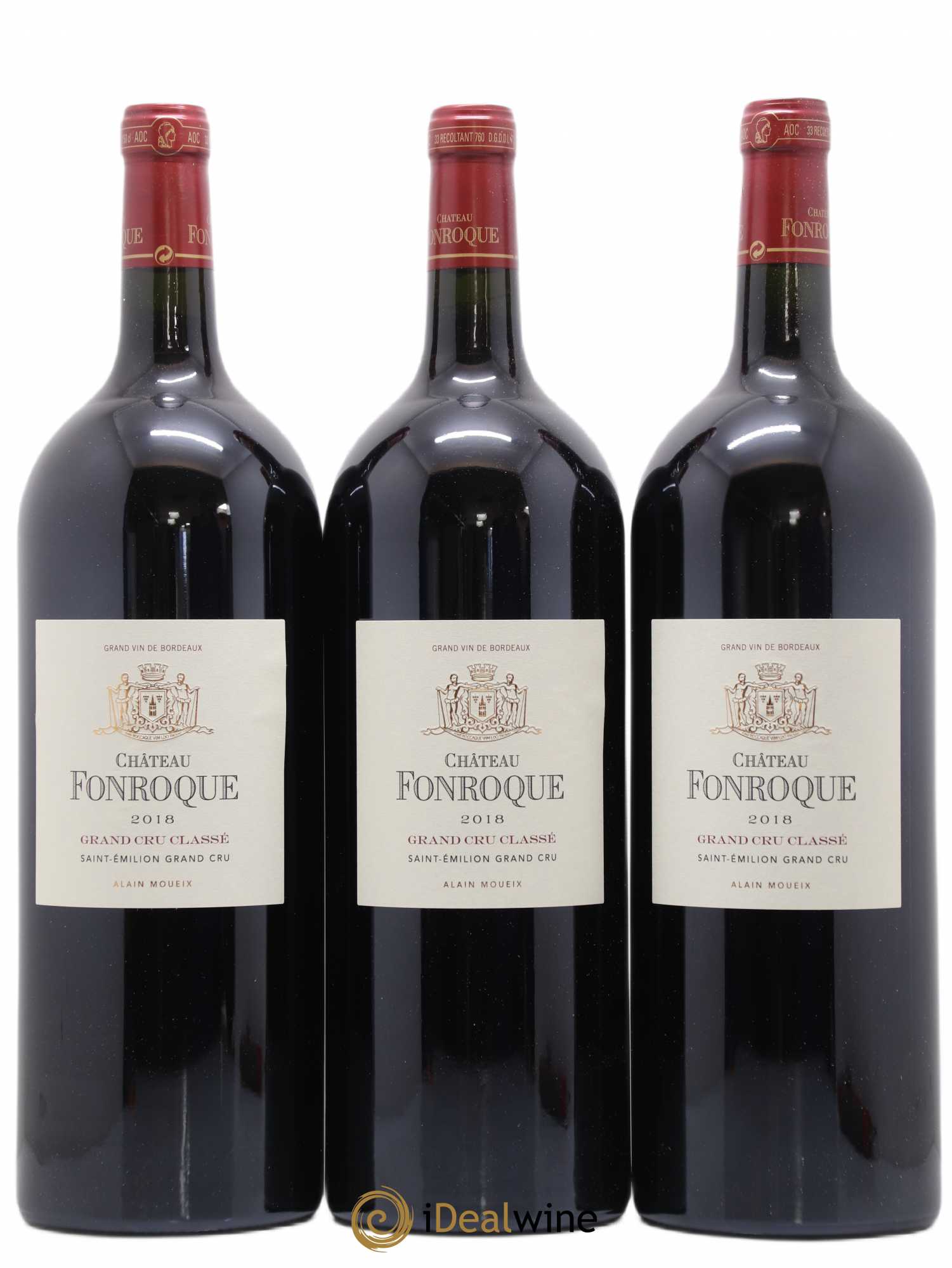 Château Fonroque Grand Cru Classé 2018 - Lot de 3 magnums - 0