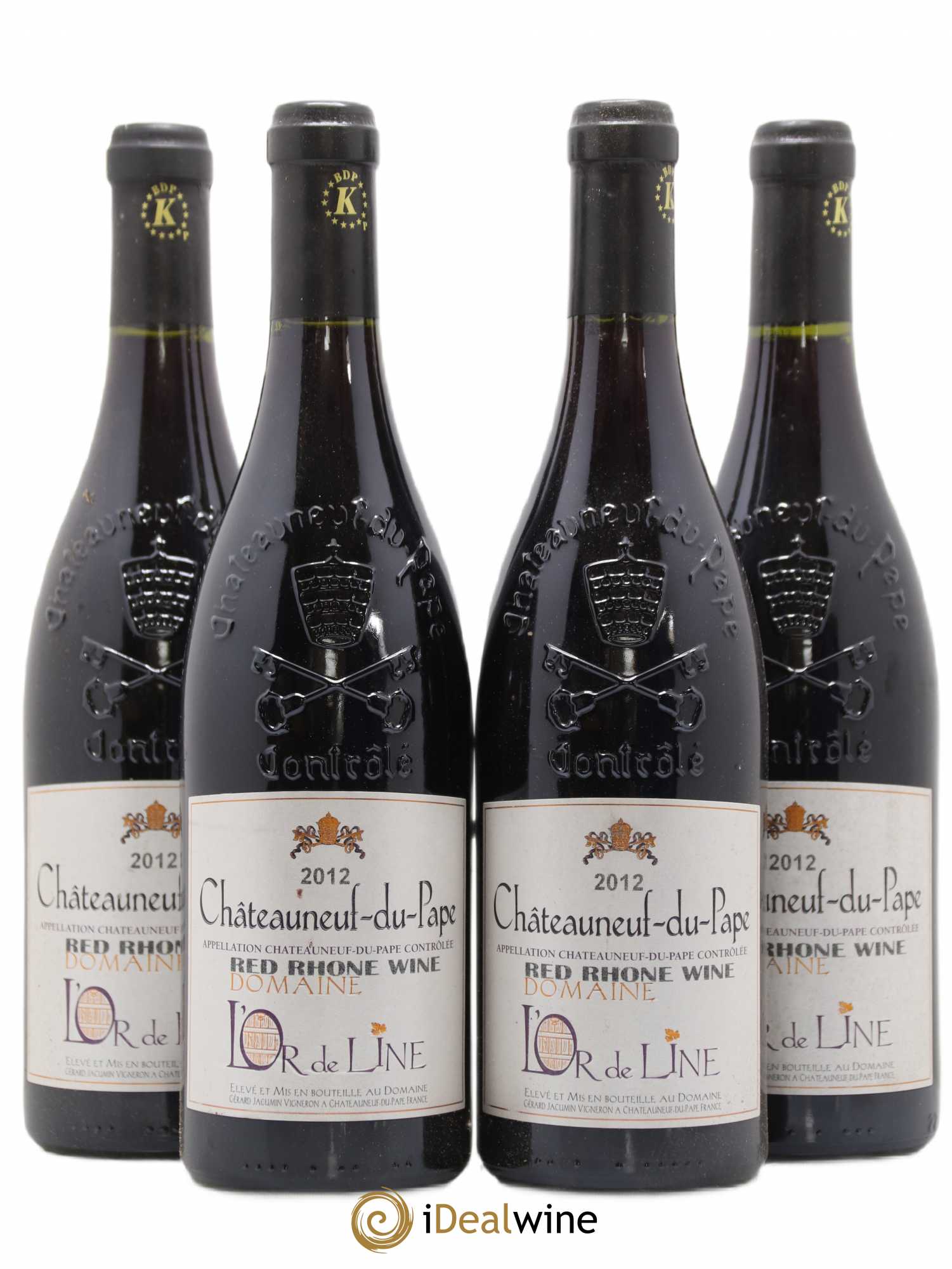 Châteauneuf-du-Pape L'Or de Line 2012 - Lot de 4 bouteilles - 0