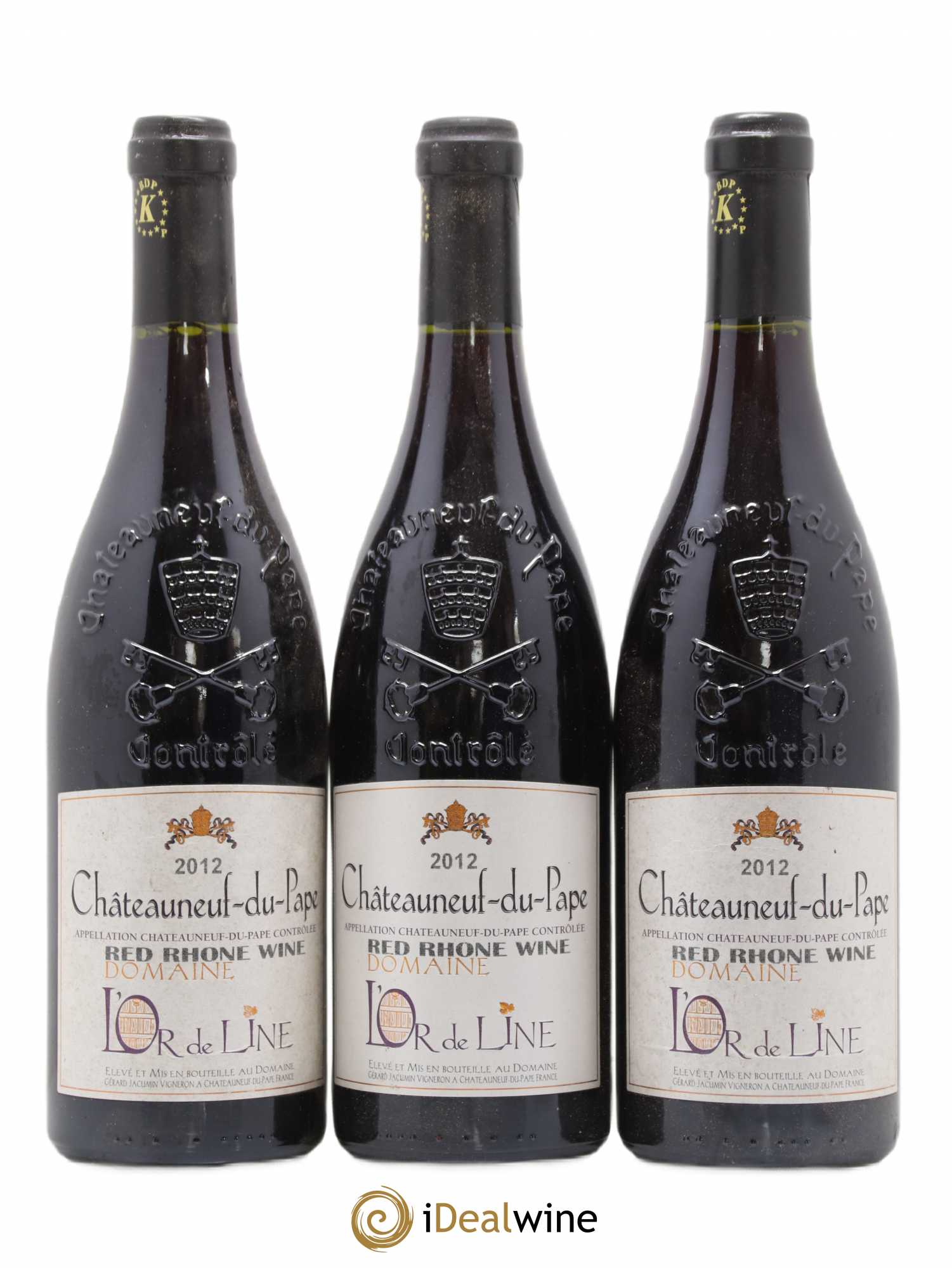 Châteauneuf-du-Pape L'Or de Line 2012 - Lot de 3 bouteilles - 0