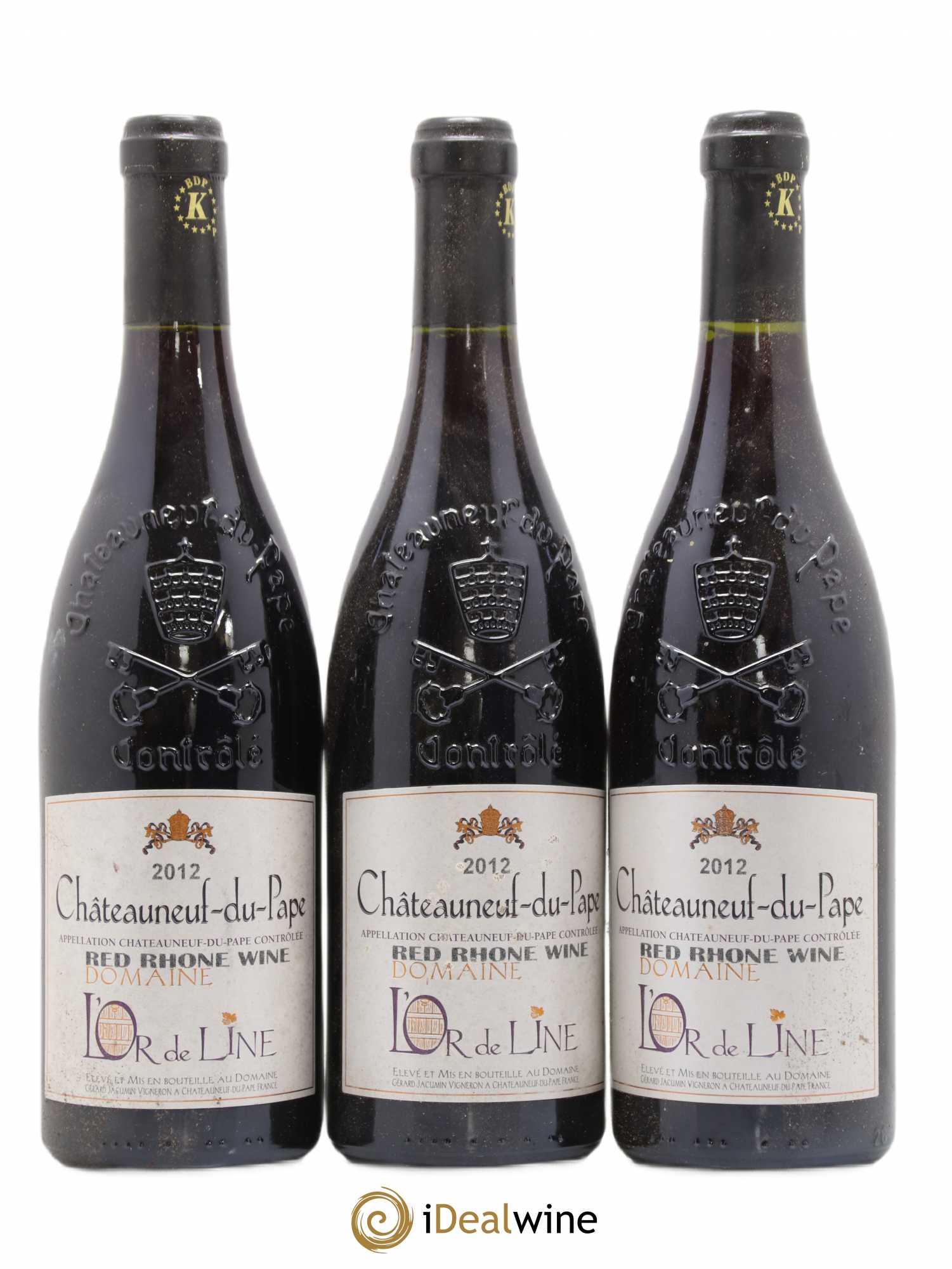 Châteauneuf-du-Pape L'Or de Line 2012 - Lot de 3 bouteilles - 0