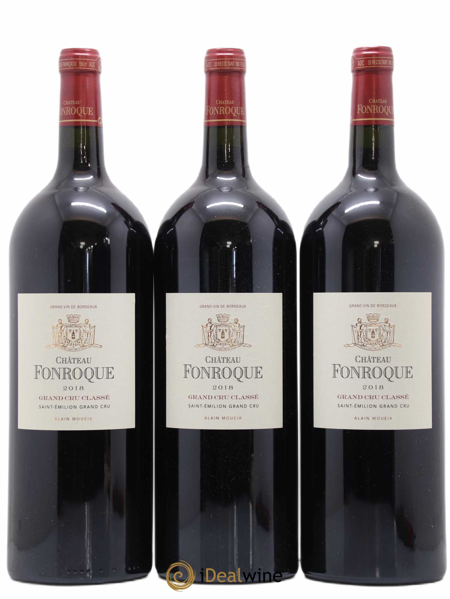 Château Fonroque Grand Cru Classé 2018 - Lot de 3 magnums - 0
