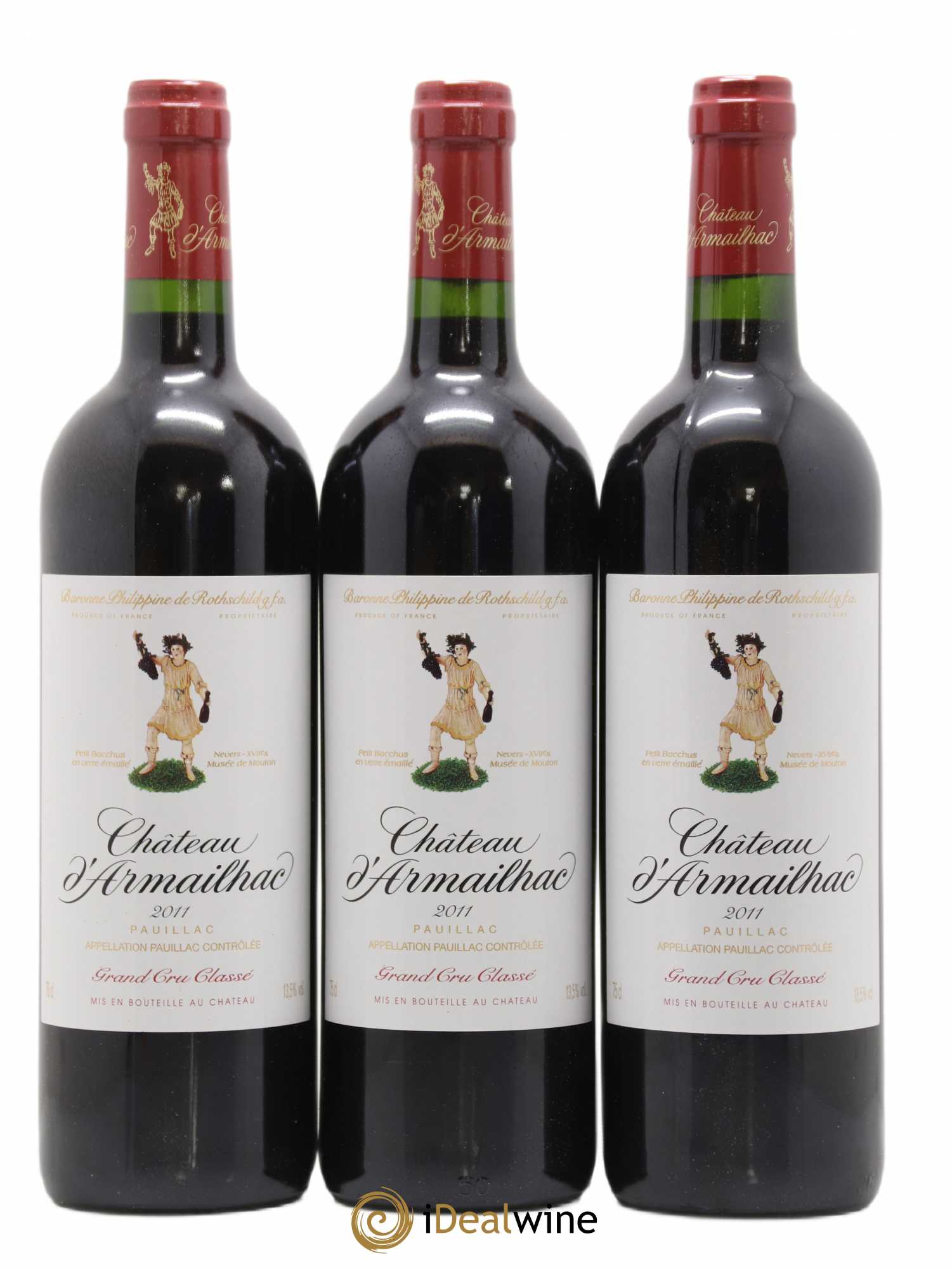Château d' Armailhac - Mouton Baron(ne) Philippe 5ème Grand Cru Classé 2011 - Lot de 6 bouteilles - 1