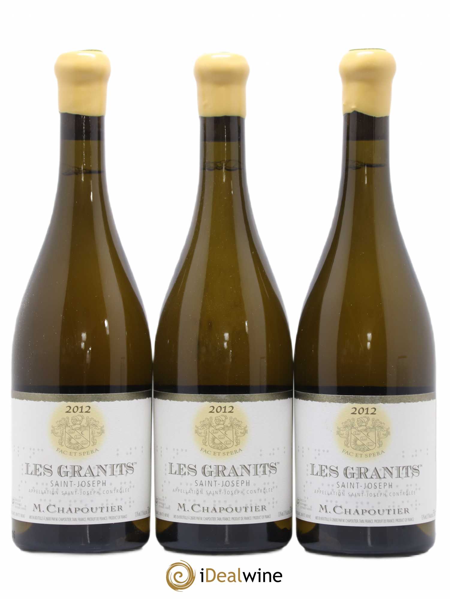 Saint-Joseph Les Granits Chapoutier 2012 - Lot de 3 bouteilles - 0