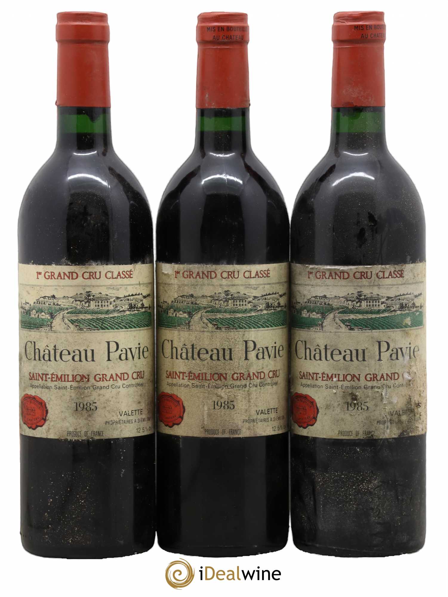 Château Pavie 1er Grand Cru Classé A 1985 - Lot de 3 bouteilles - 0