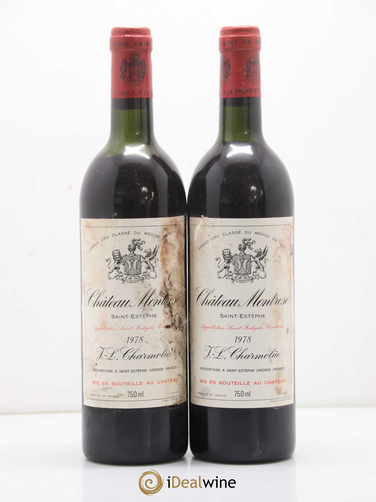 Château Montrose 2ème Grand Cru Classé 1978 - Lot de 2 bouteilles - 0
