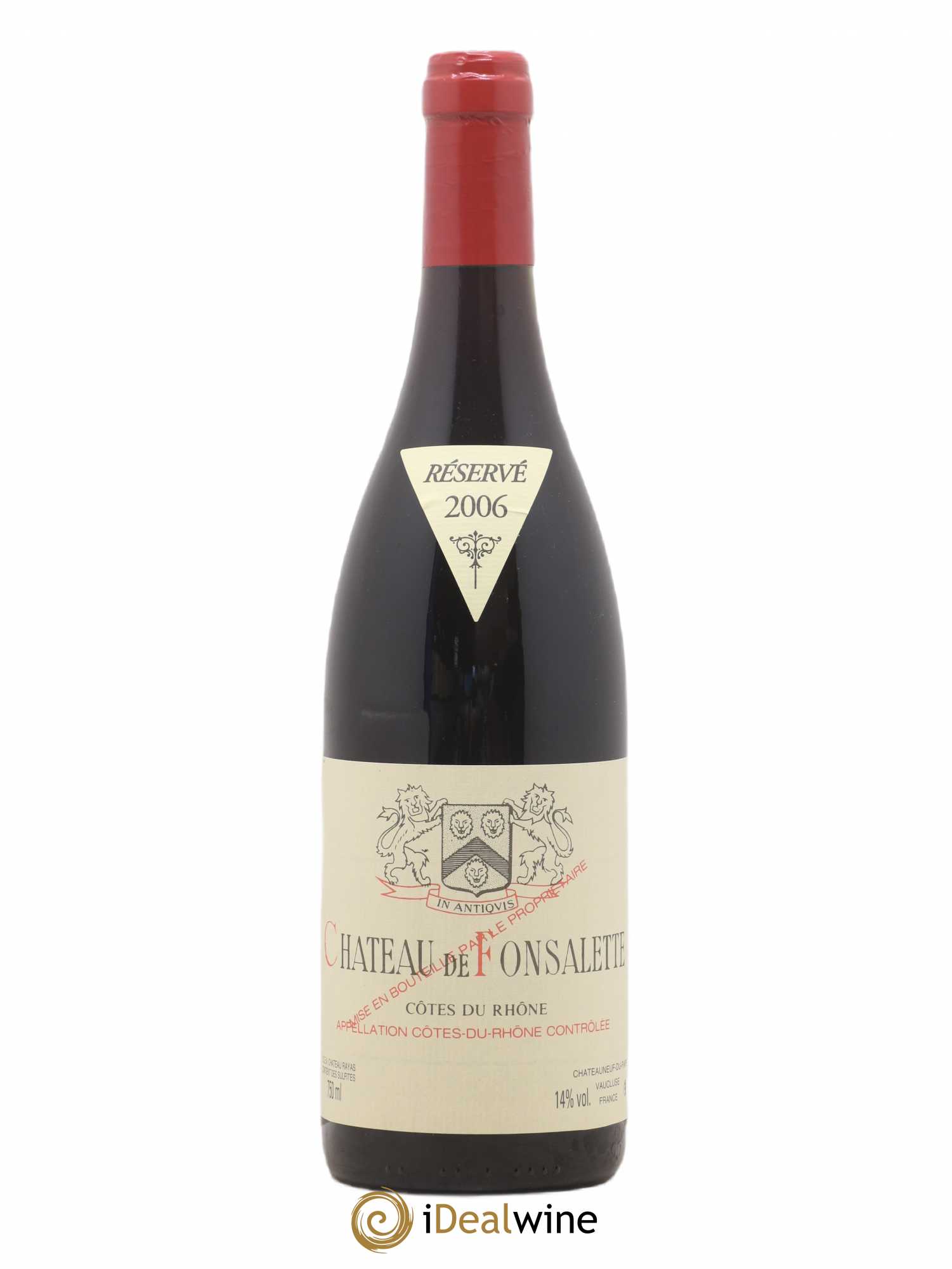 Côtes-du-Rhône Château de Fonsalette Emmanuel Reynaud 2006 - Lot de 1 bouteille - 0