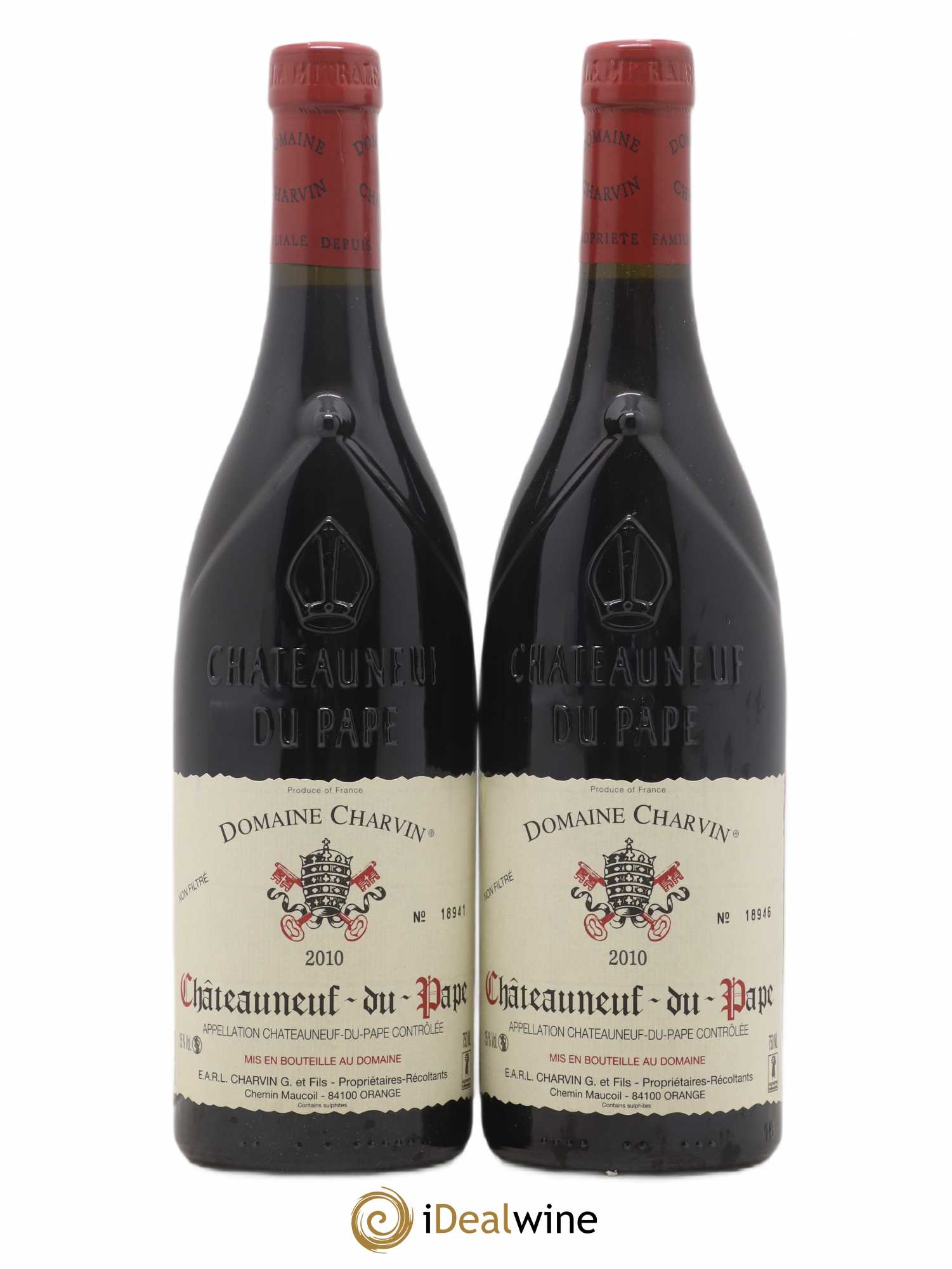Châteauneuf-du-Pape Charvin (Domaine) 2010 - Lot de 2 bouteilles - 0