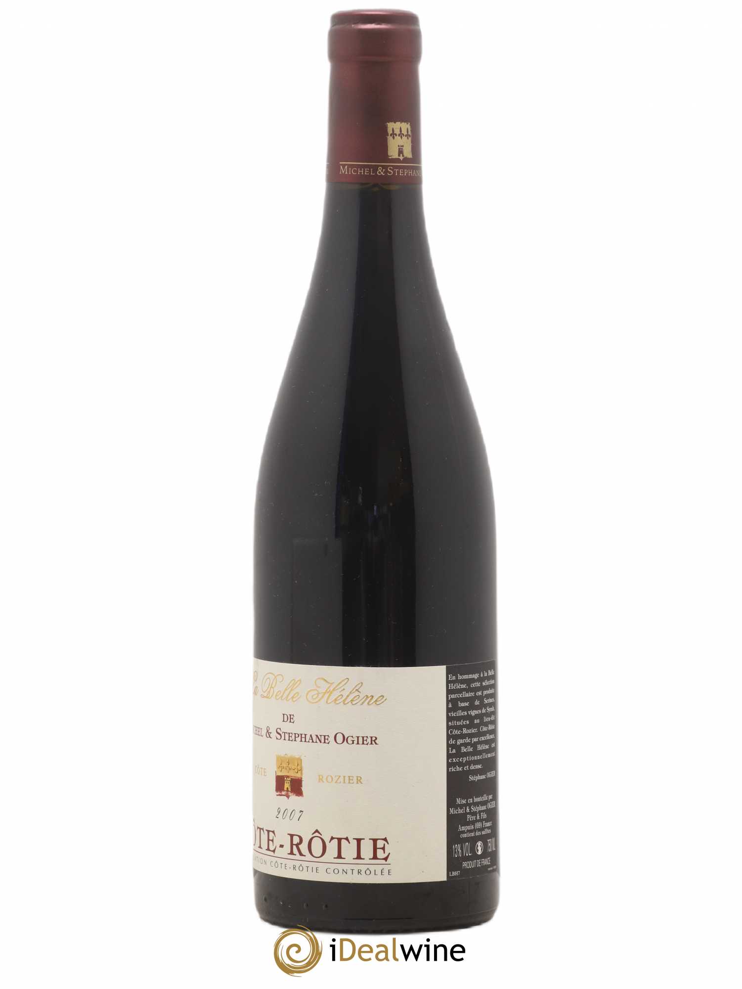 Côte-Rôtie La Belle Hélène Stéphane Ogier 2007 - Lot de 1 bouteille - 1