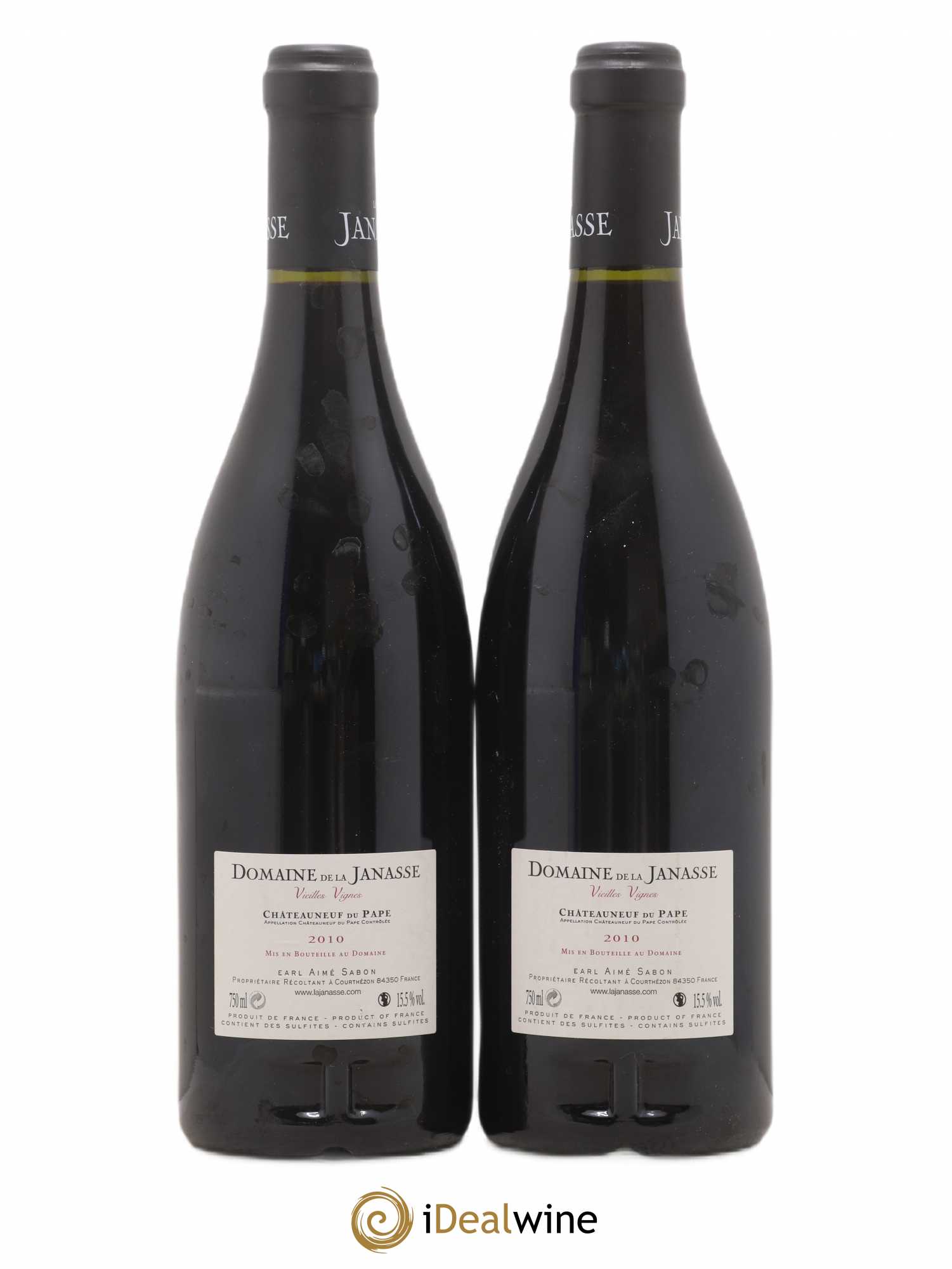 Châteauneuf-du-Pape Cuvée Vieilles Vignes La Janasse (Domaine de) 2010 - Lot de 2 bouteilles - 1