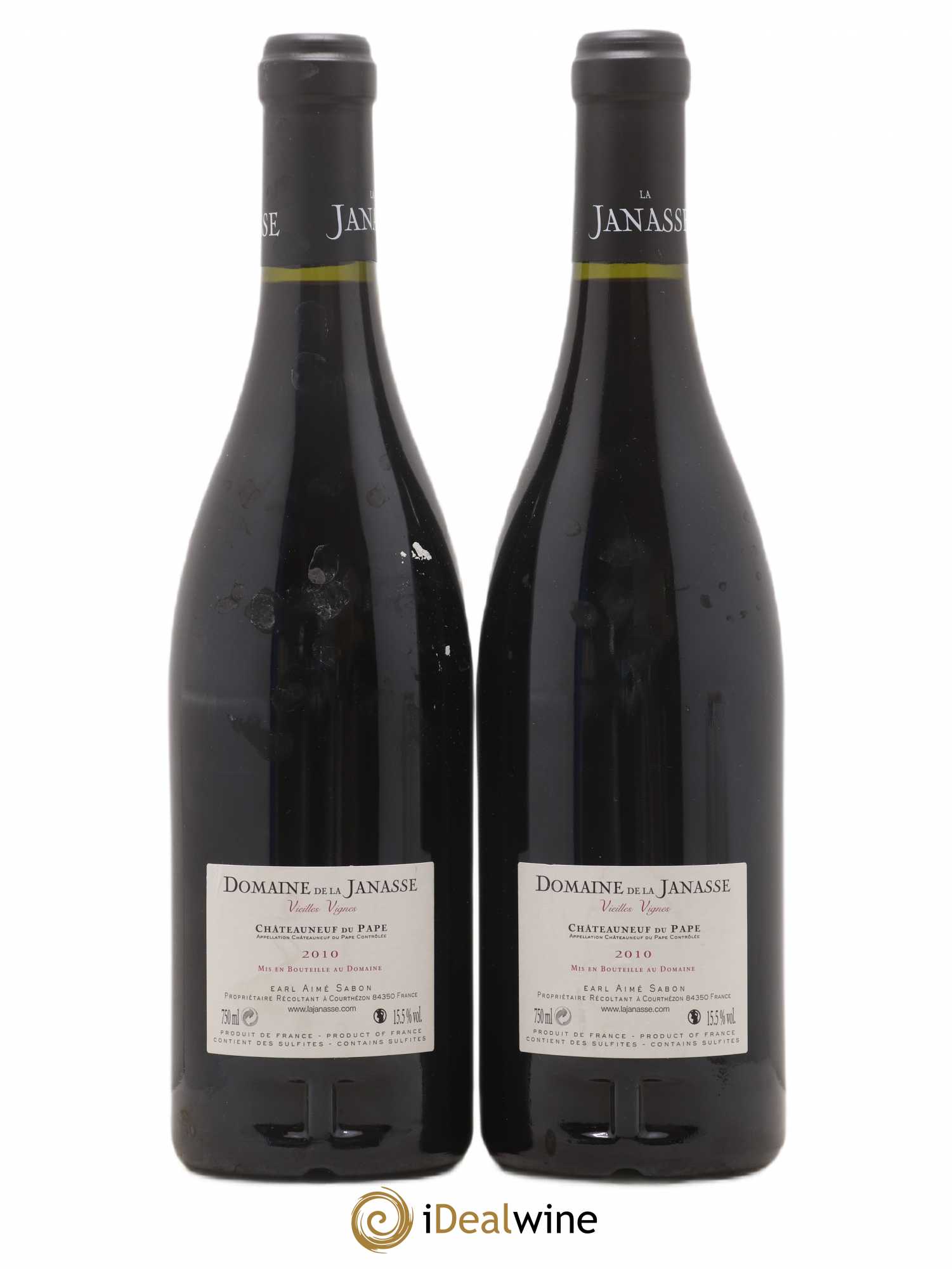 Châteauneuf-du-Pape Cuvée Vieilles Vignes La Janasse (Domaine de) 2010 - Lot de 2 bouteilles - 1