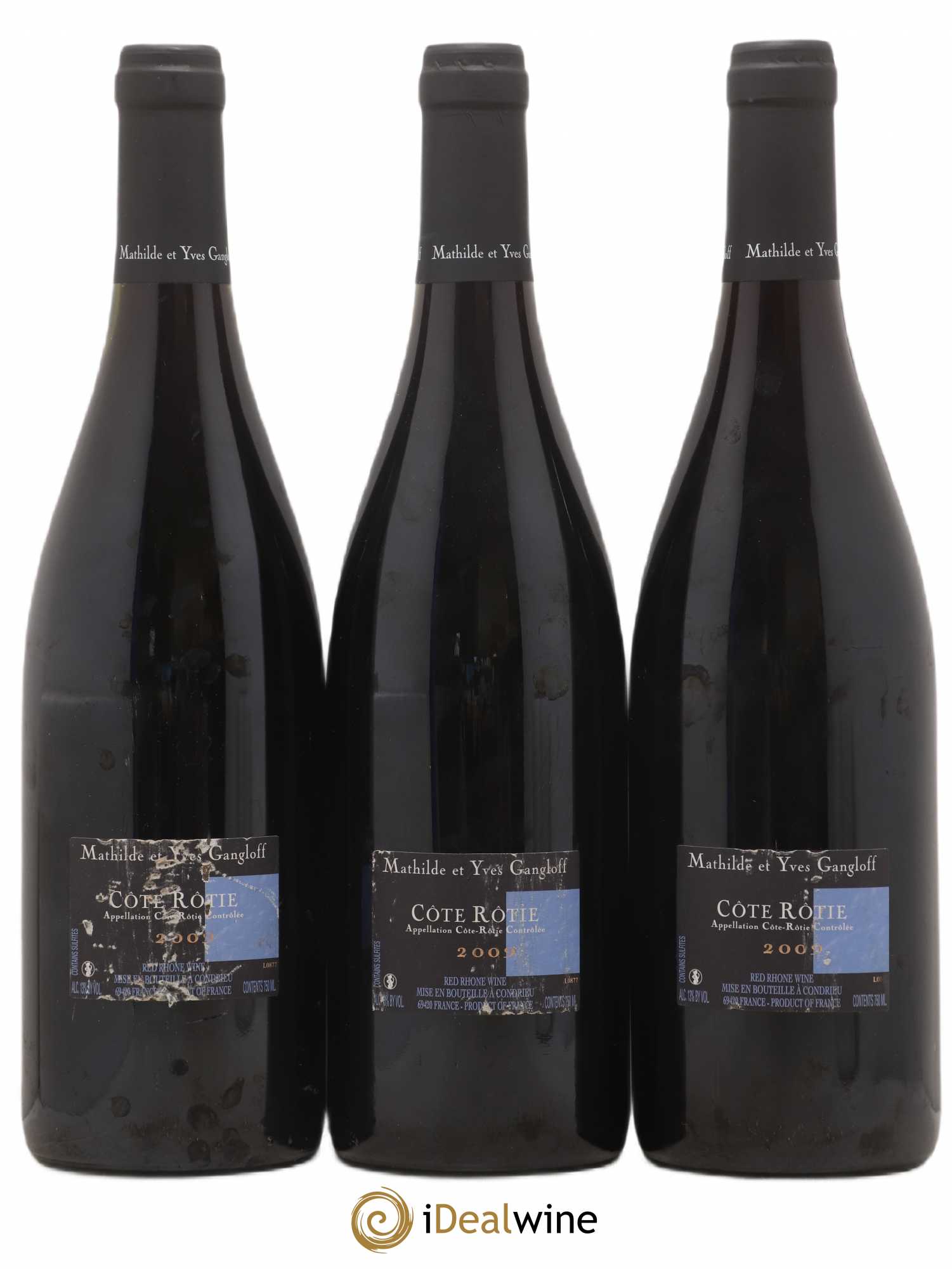 Côte-Rôtie La Barbarine Gangloff (Domaine) 2009 - Lot de 3 bouteilles - 1