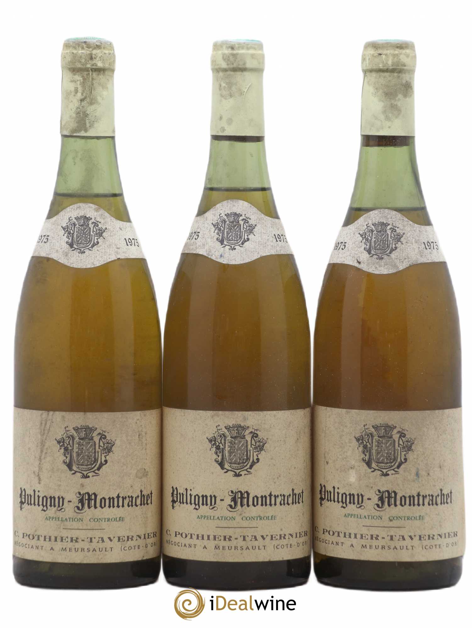 Puligny-Montrachet Pothier Tavernier 1975 - Posten von 3 Flaschen - 0