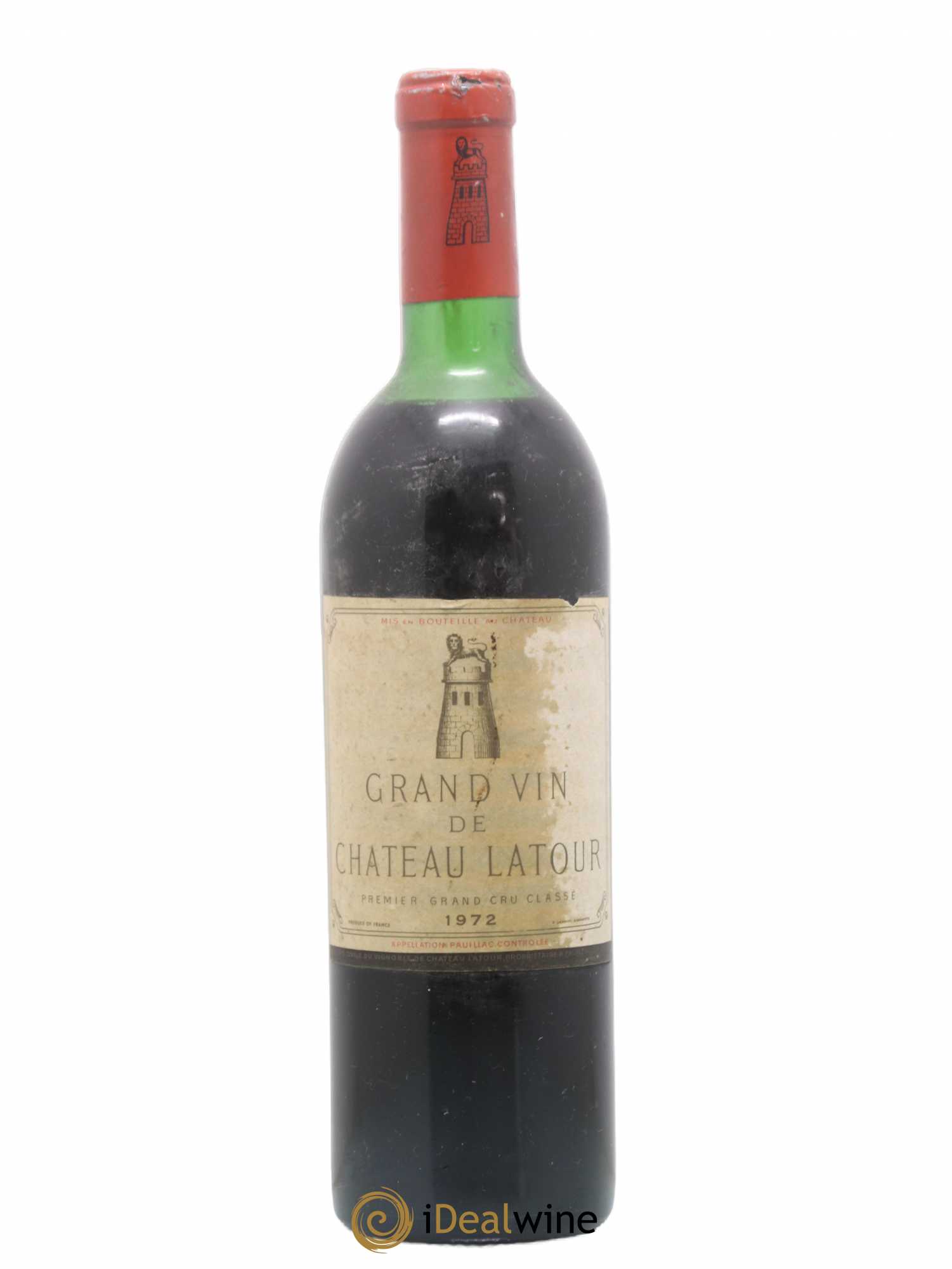 Château Latour 1er Grand Cru Classé 1972 - Lot de 1 bouteille - 0