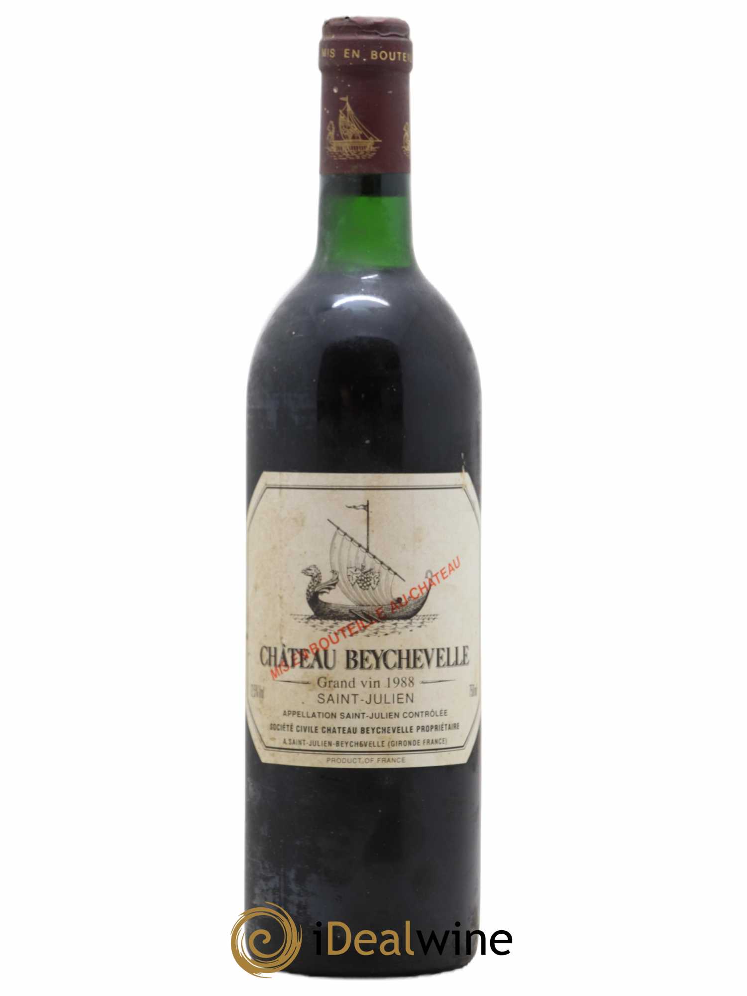 Château Beychevelle 4ème Grand Cru Classé 1988 - Lot de 1 bouteille - 0