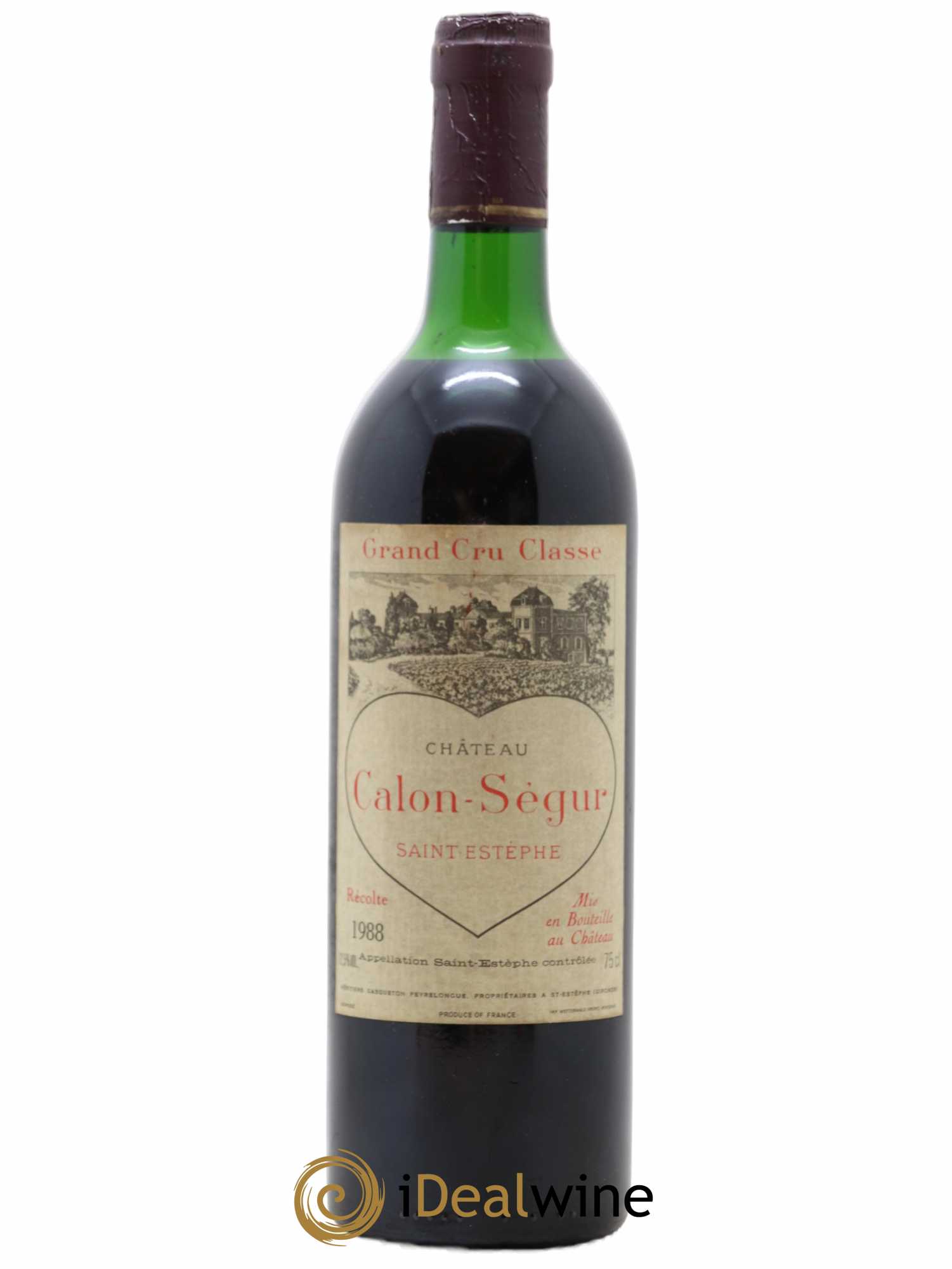 Château Calon Ségur 3ème Grand Cru Classé 1988 - Lot de 1 bouteille - 0