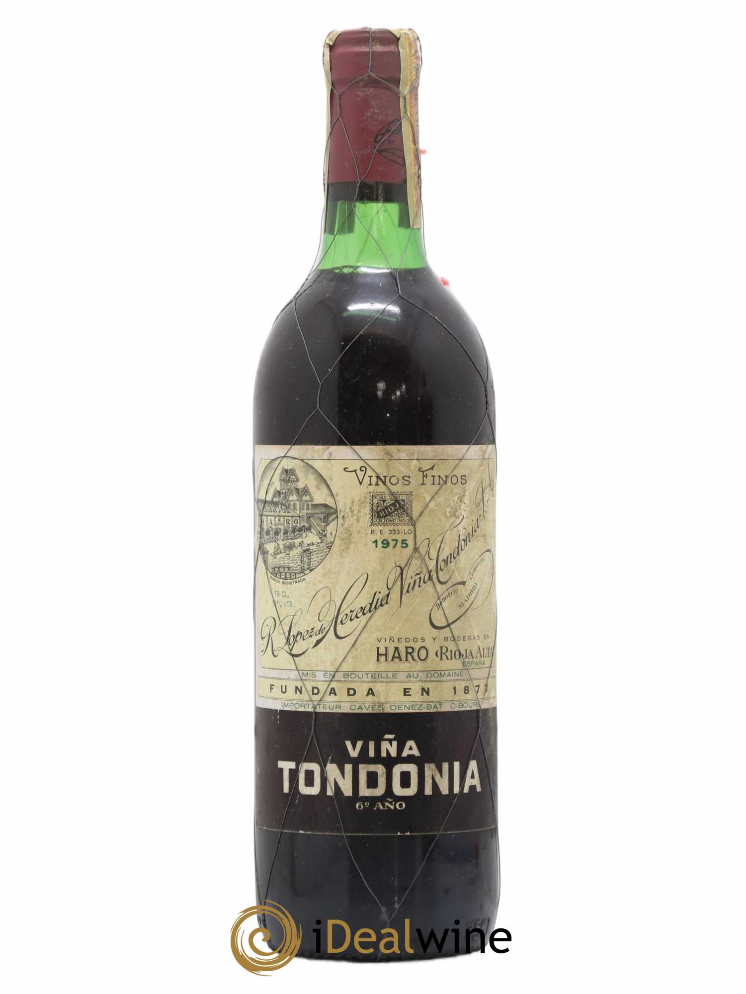 Rioja DOCA Reserva Vina Tondonia R. Lopez de Heredia 1975 - Lot de 1 bouteille - 0