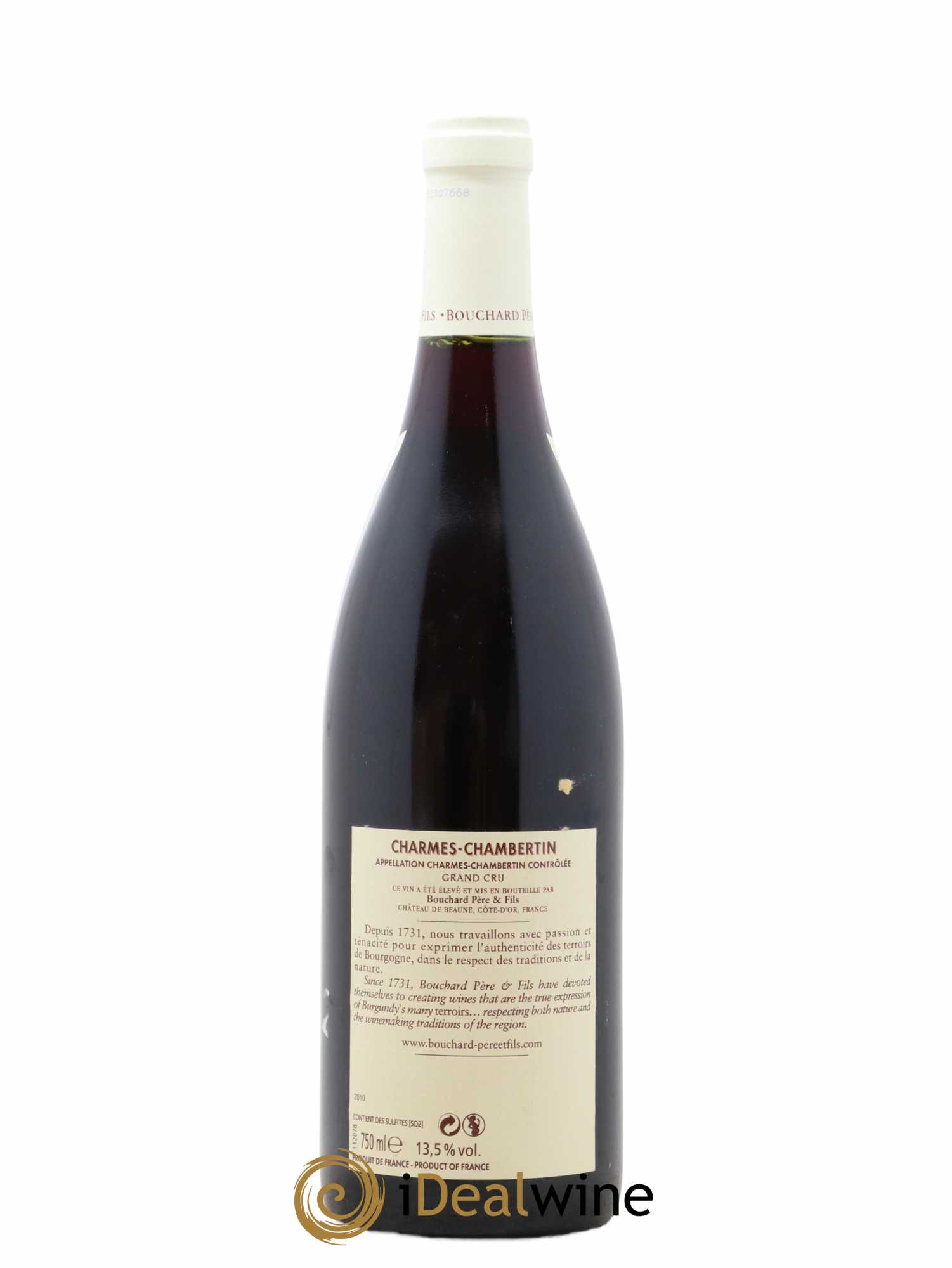 Charmes-Chambertin Grand Cru Bouchard Père & Fils 2010 - Lot de 1 bouteille - 1