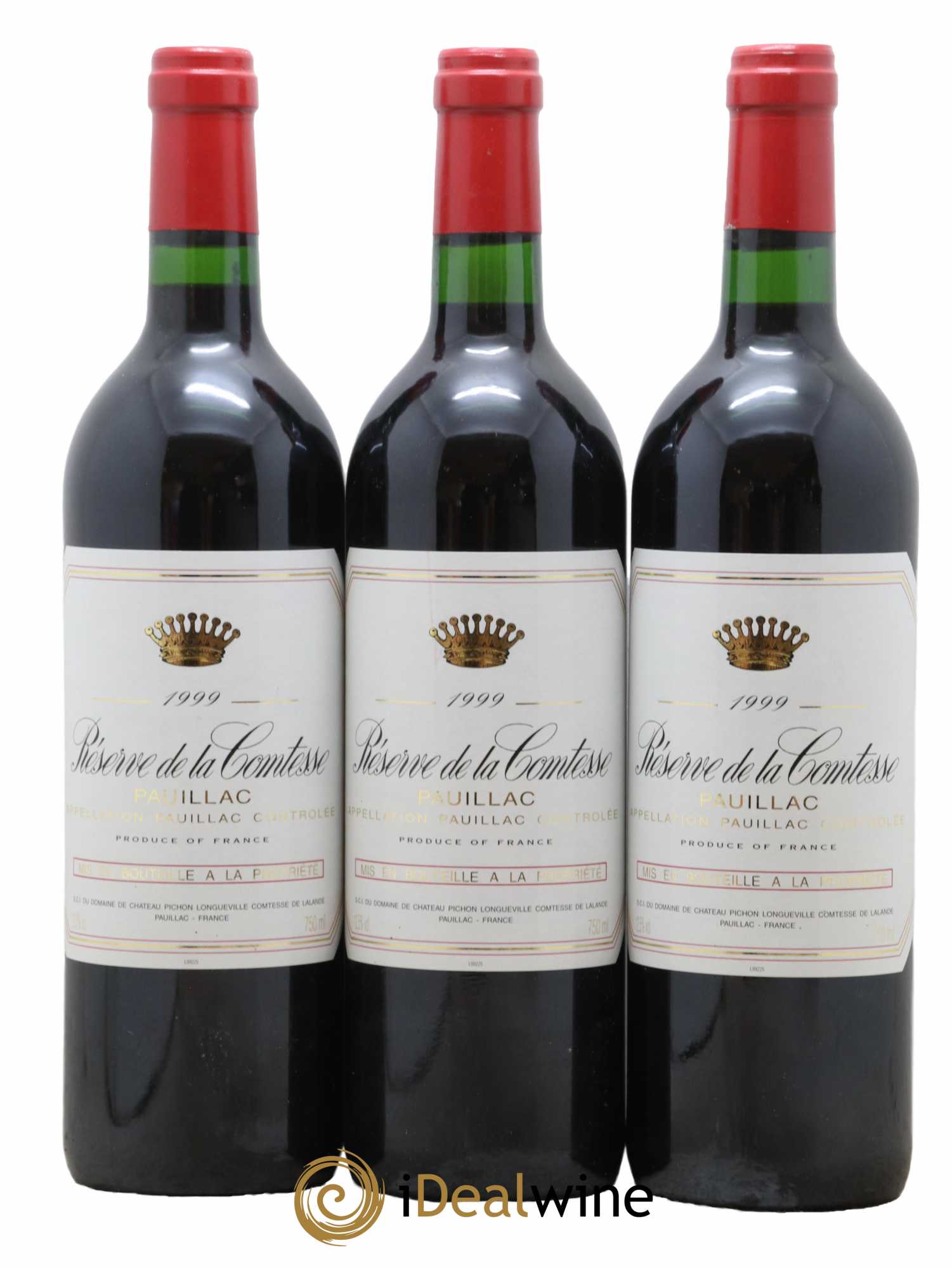 Réserve de la Comtesse Second Vin 1999 - Lot de 3 bouteilles - 0