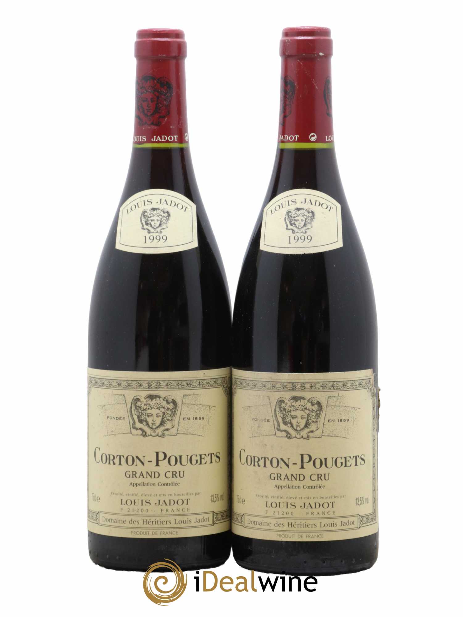 Corton Grand Cru Pougets Maison Louis Jadot 1999 - Lot de 2 bouteilles - 0