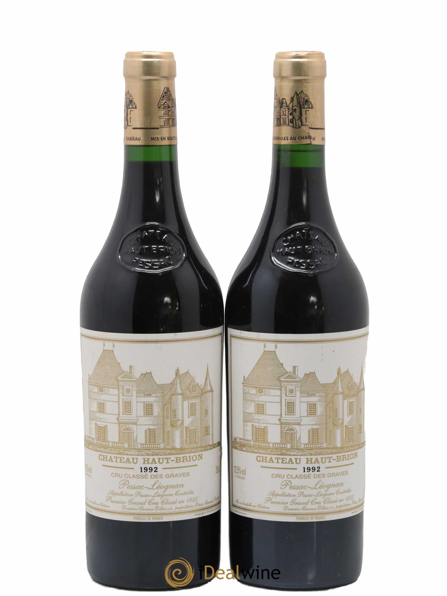 Château Haut Brion 1er Grand Cru Classé 1992 - Lot de 2 bouteilles - 0