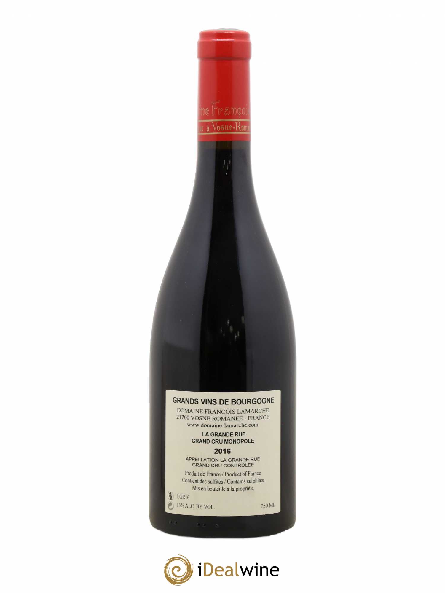 La Grande Rue Grand Cru Lamarche (Domaine) 2016 - Lot de 1 bouteille - 1
