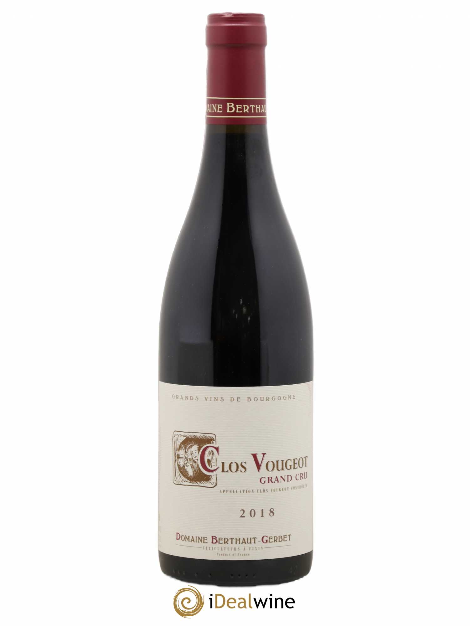 Clos de Vougeot Berthaut Gerbet (Domaine) 2018 - Lot de 1 bouteille - 0