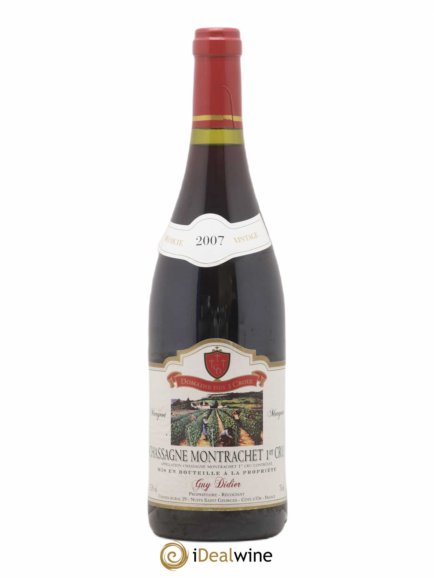Chassagne-Montrachet 1er Cru Morgeot Guy Didier 2007 - Lot de 1 bouteille - 0