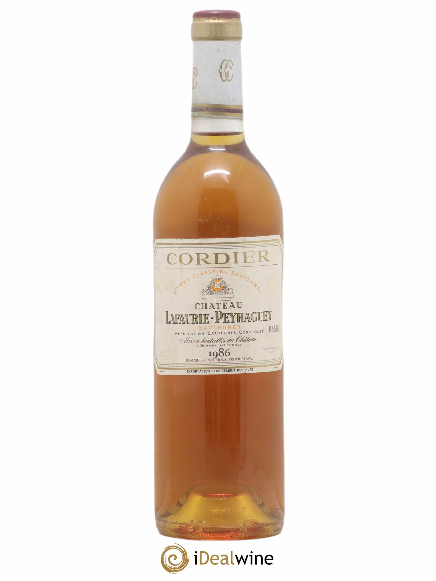 Château Lafaurie-Peyraguey 1er Grand Cru Classé 1986 - Lotto di 1 bottiglia - 0